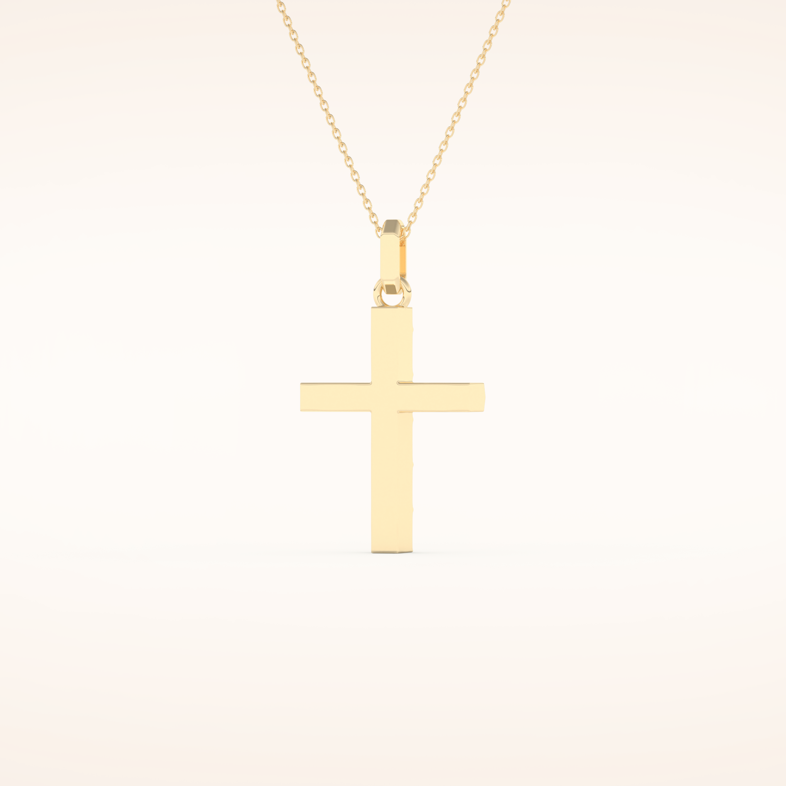 Classic Patterned Cross Necklace