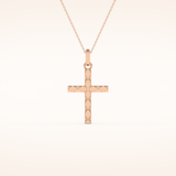 Classic Patterned Cross Necklace