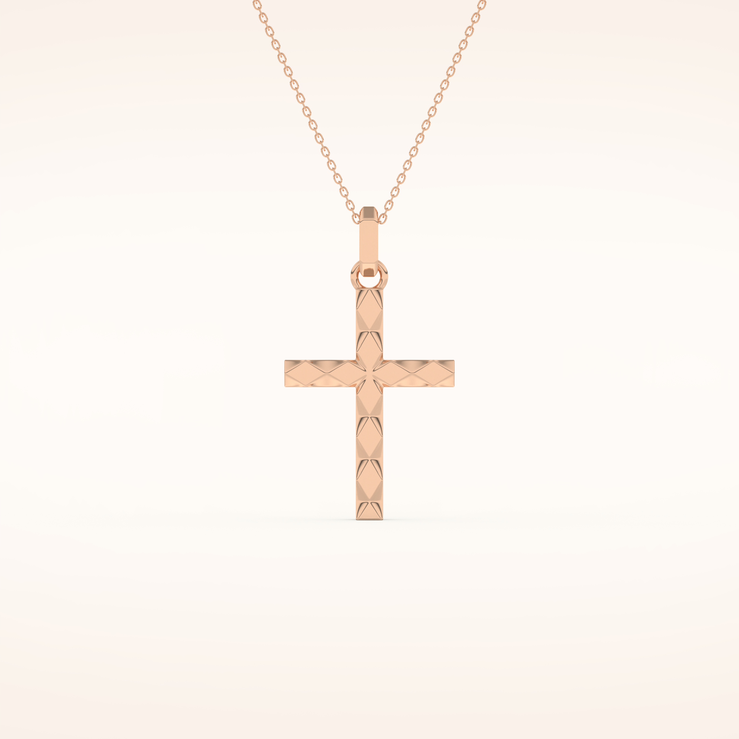 Classic Patterned Cross Necklace