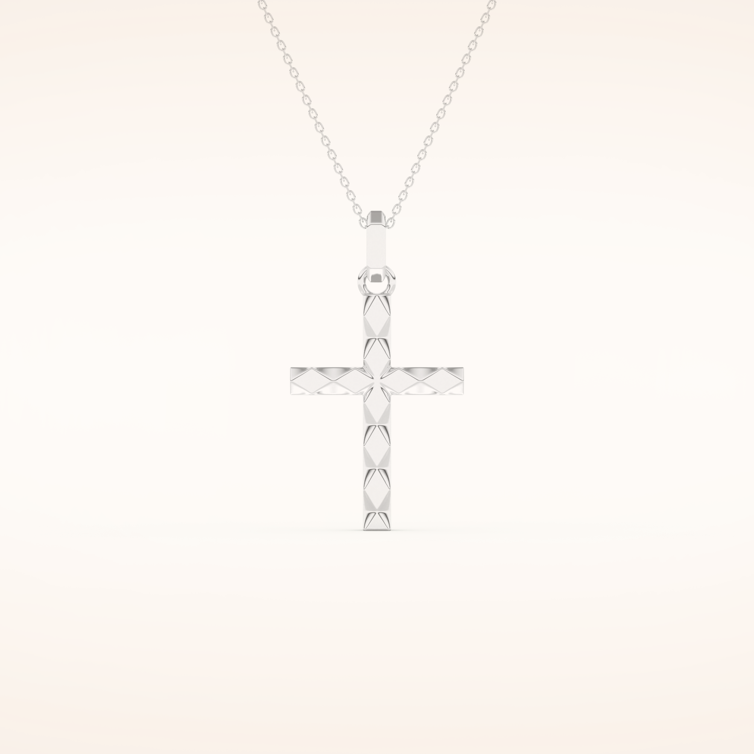 Classic Patterned Cross Necklace