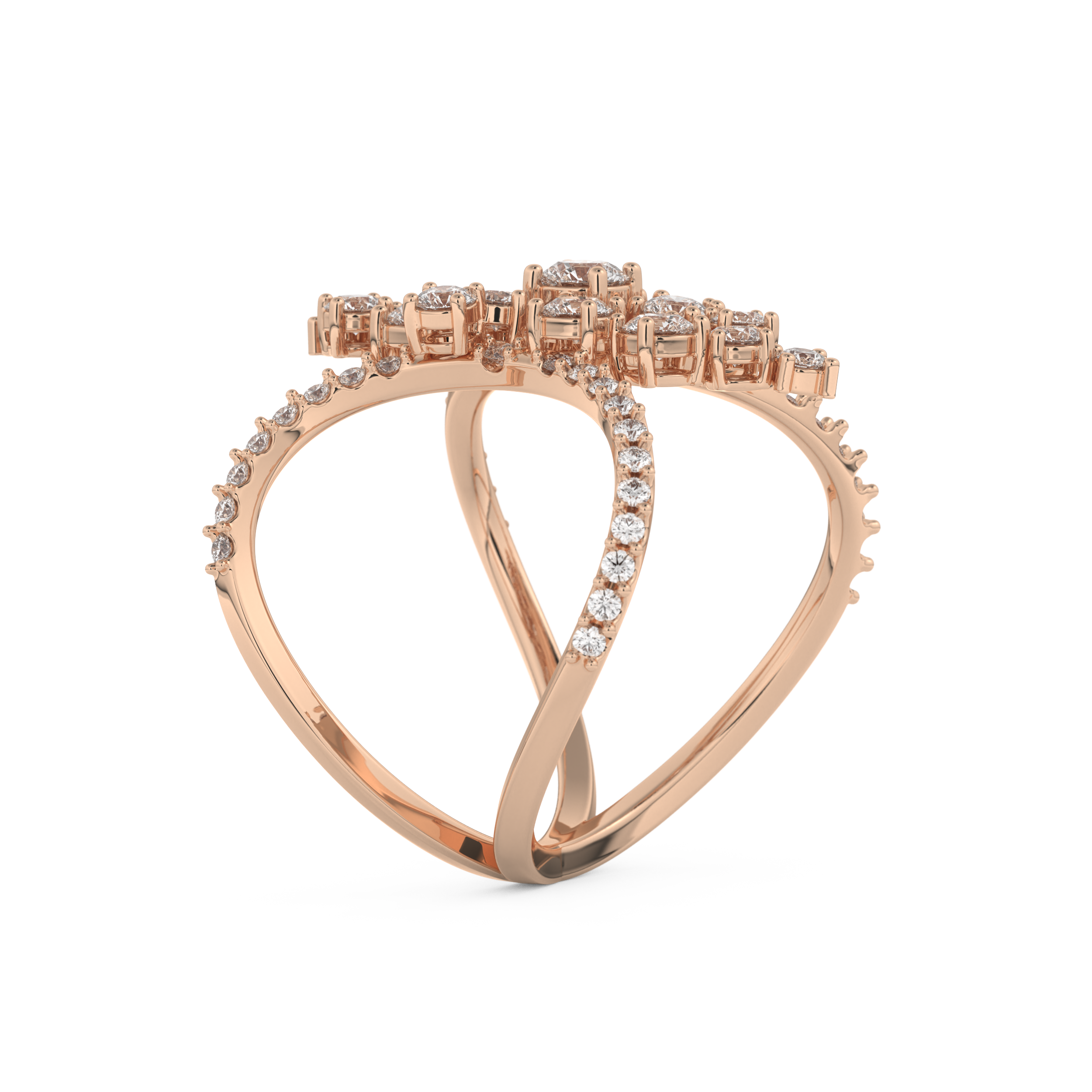 0.645 TCW Round Lab Grown Diamond Wedding Band