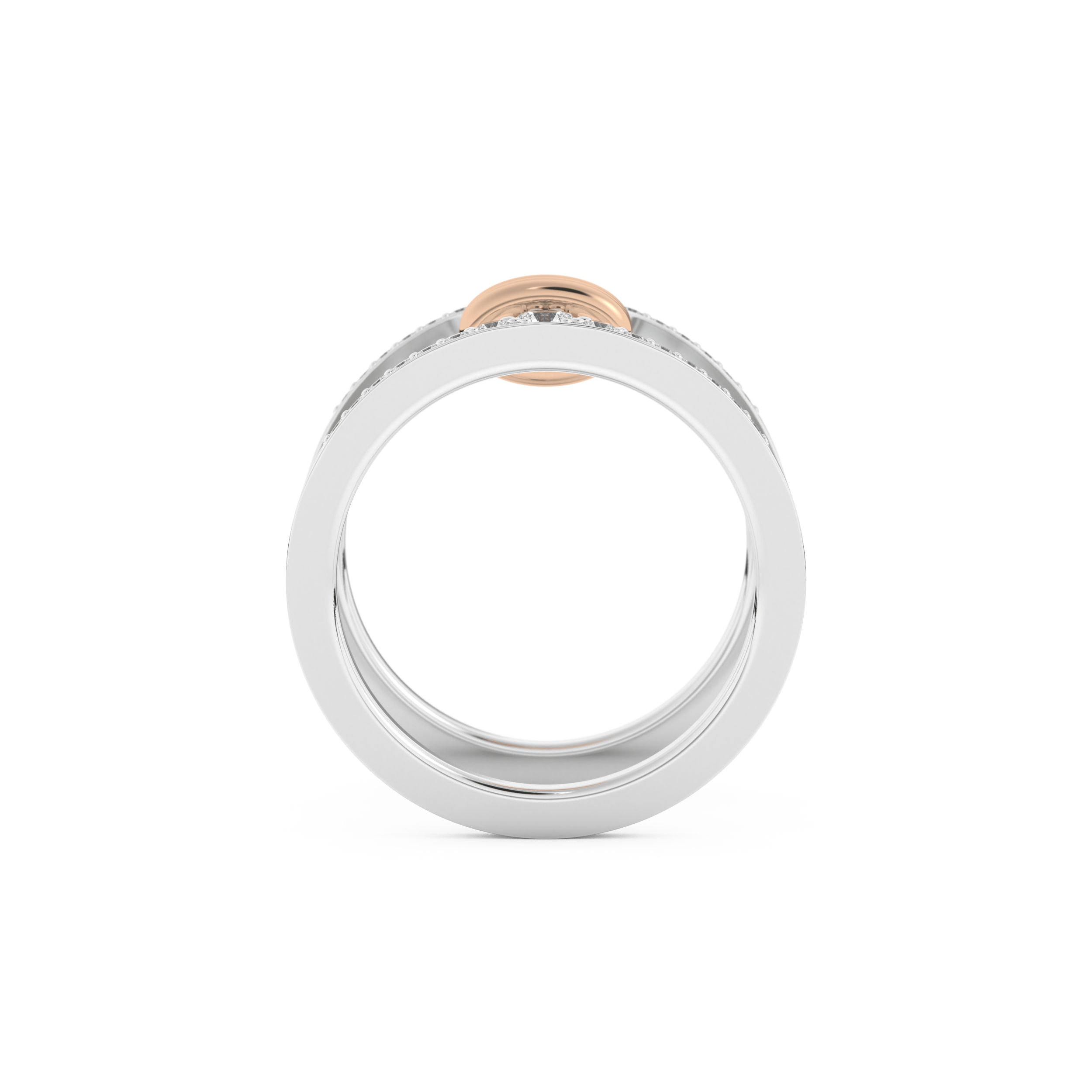 0.361 TCW Round Lab Grown Diamond Men's Wedding Band