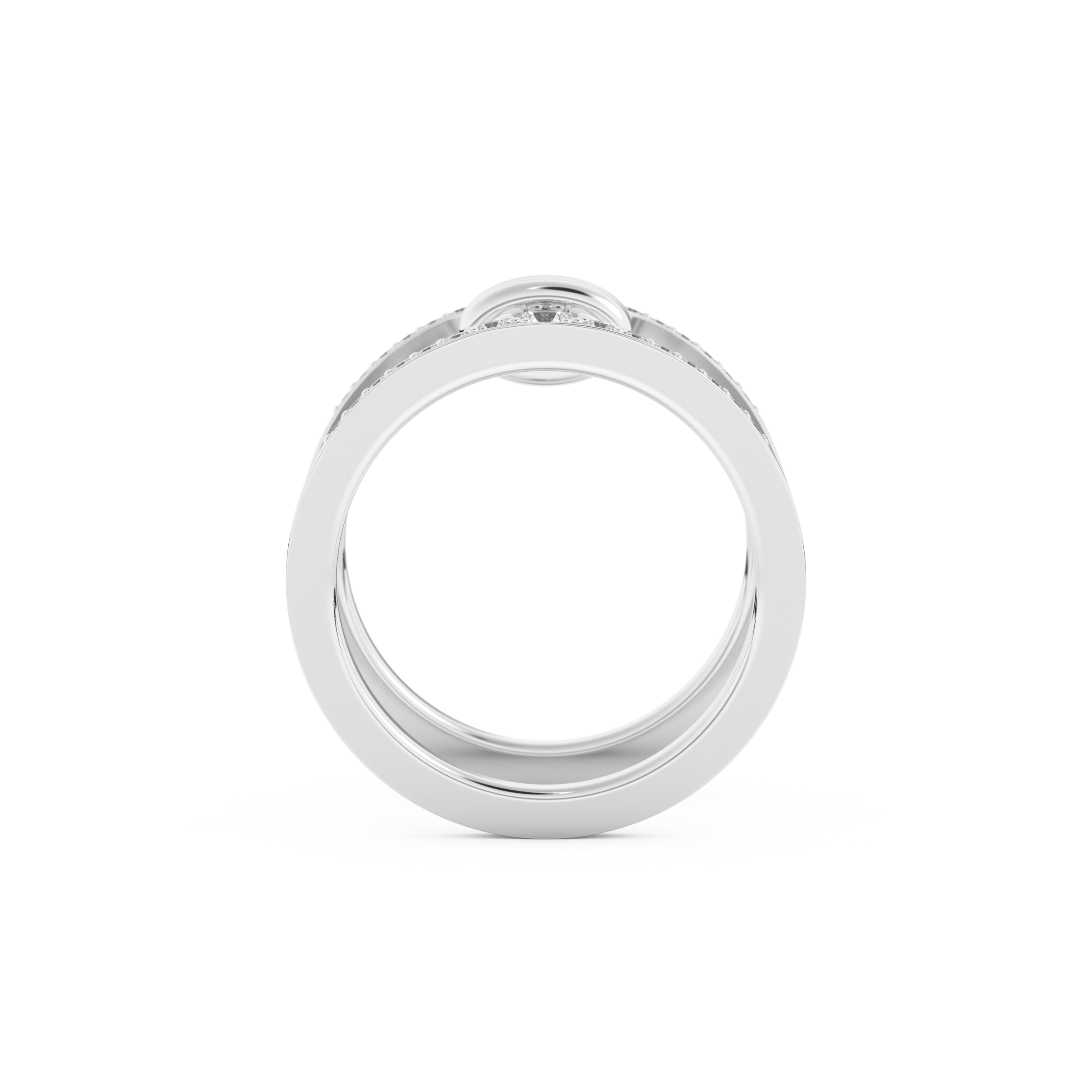 0.361 TCW Round Lab Grown Diamond Men's Wedding Band