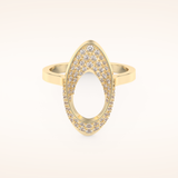 0.383 TCW Round Shaped Moissanite Multi Stone Wedding Band