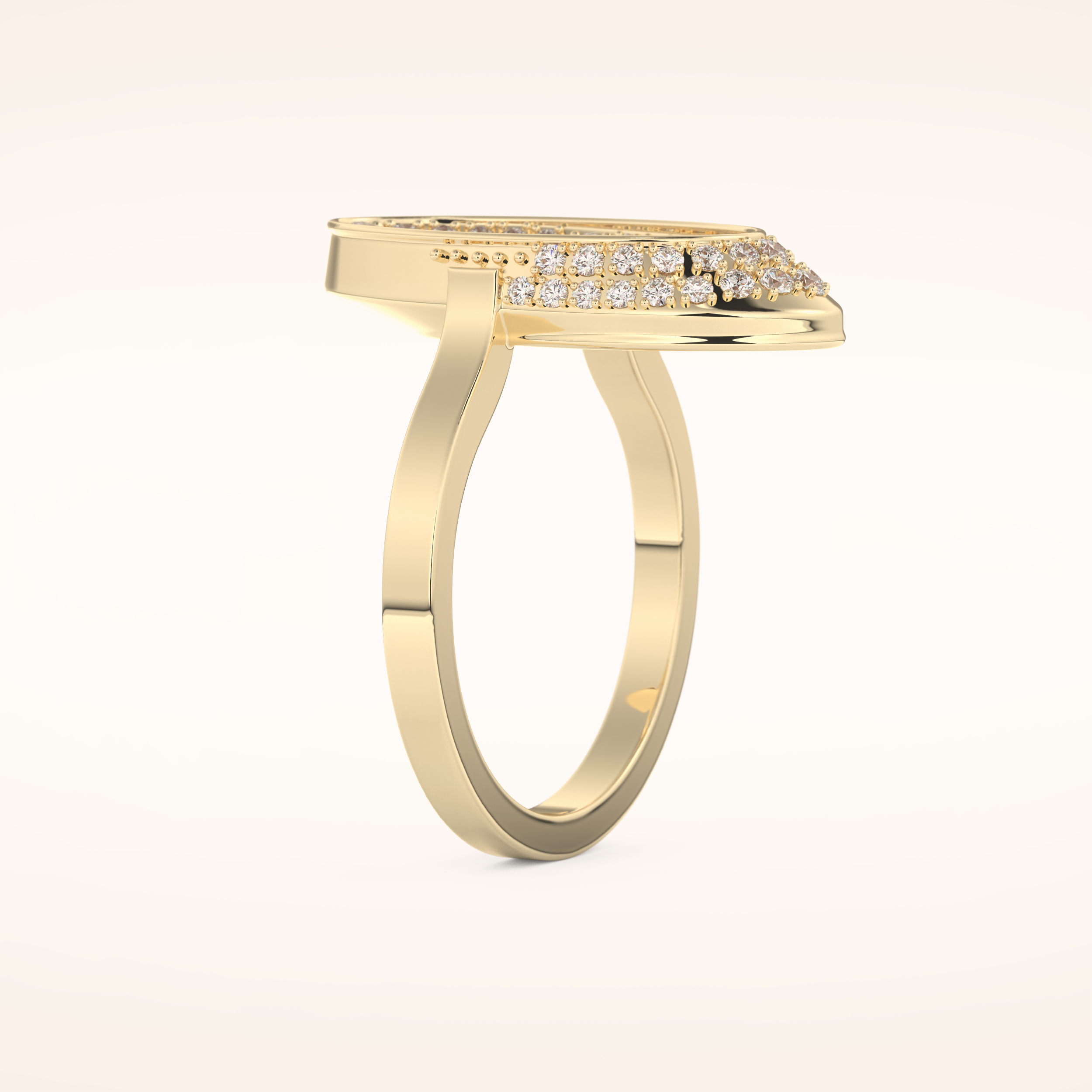 0.383 TCW Round Shaped Moissanite Multi Stone Wedding Band