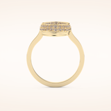 0.383 TCW Round Shaped Moissanite Multi Stone Wedding Band