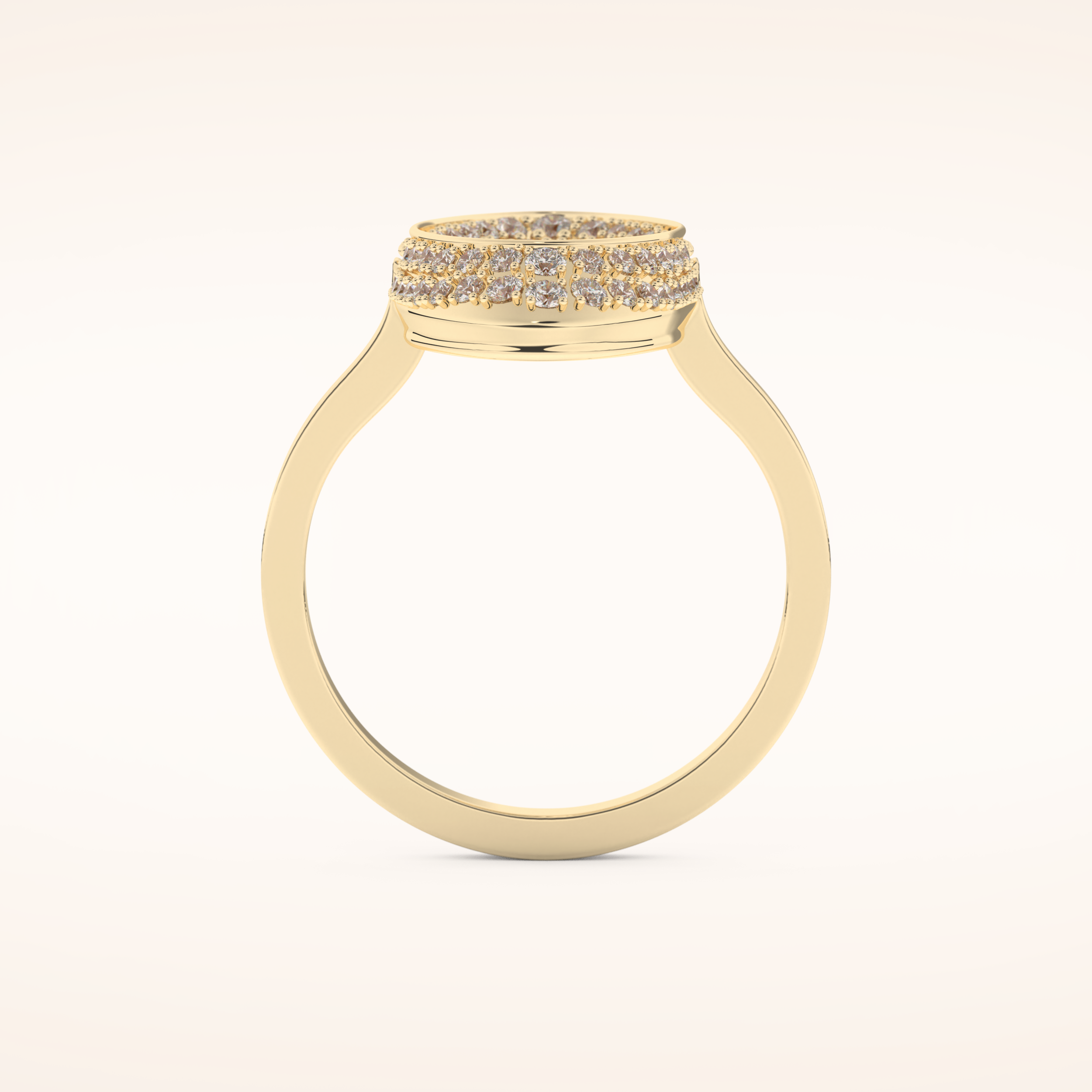 0.383 TCW Round Shaped Moissanite Multi Stone Wedding Band