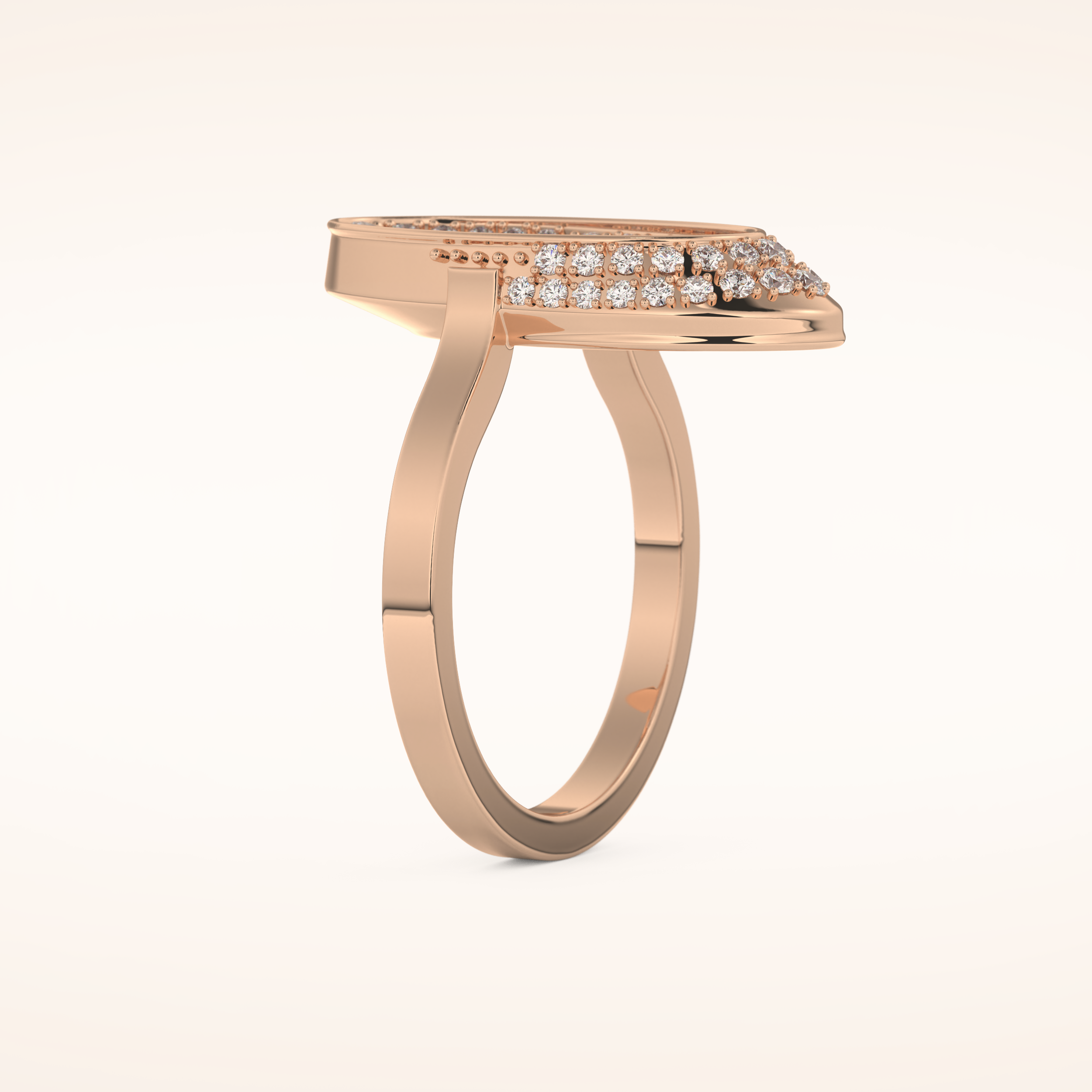 0.383 TCW Round Shaped Moissanite Multi Stone Wedding Band