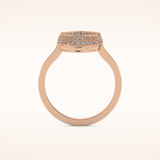 0.383 TCW Round Shaped Moissanite Multi Stone Wedding Band