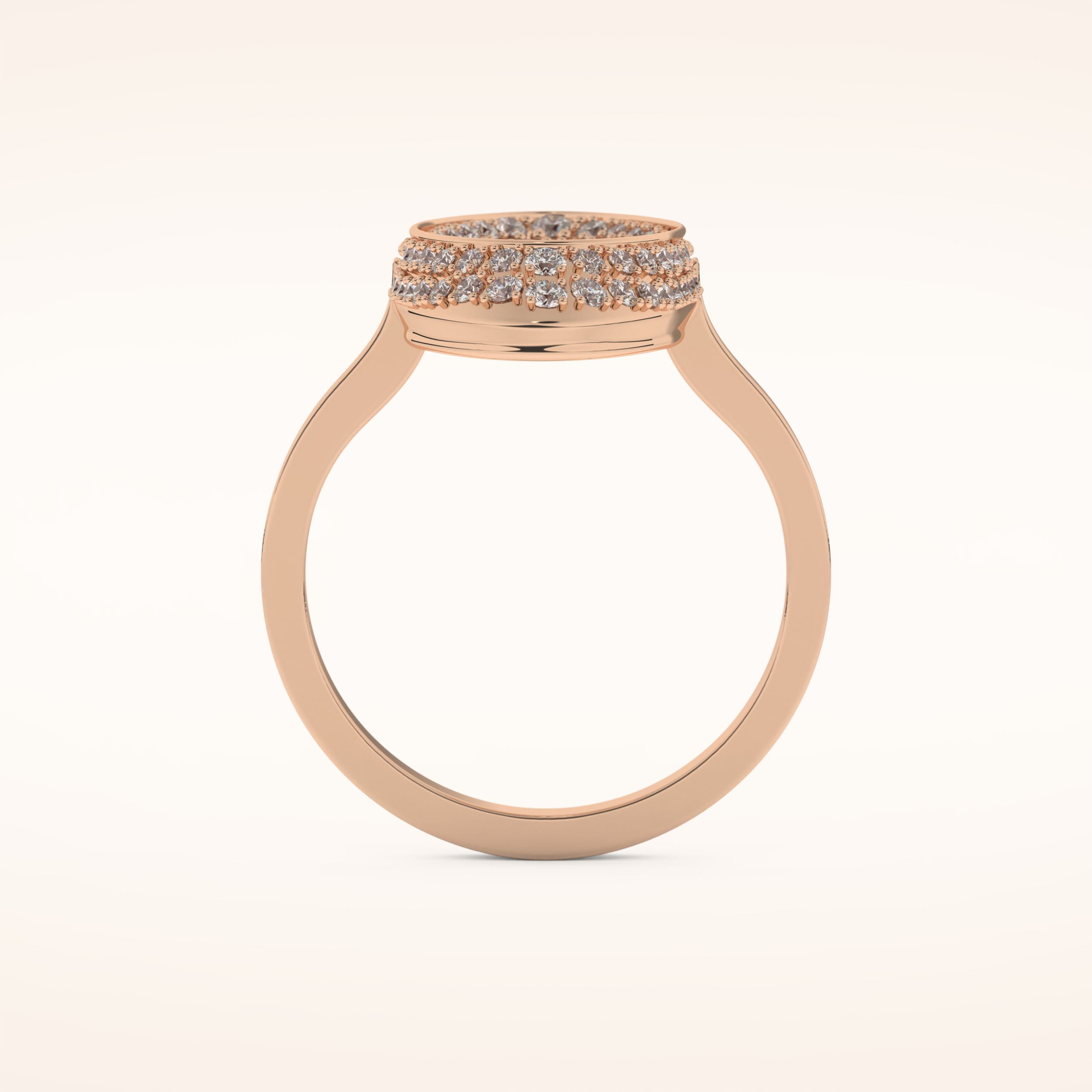 0.383 TCW Round Shaped Moissanite Multi Stone Wedding Band