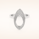 0.383 TCW Round Shaped Moissanite Multi Stone Wedding Band