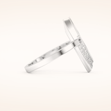 0.383 TCW Round Shaped Moissanite Multi Stone Wedding Band
