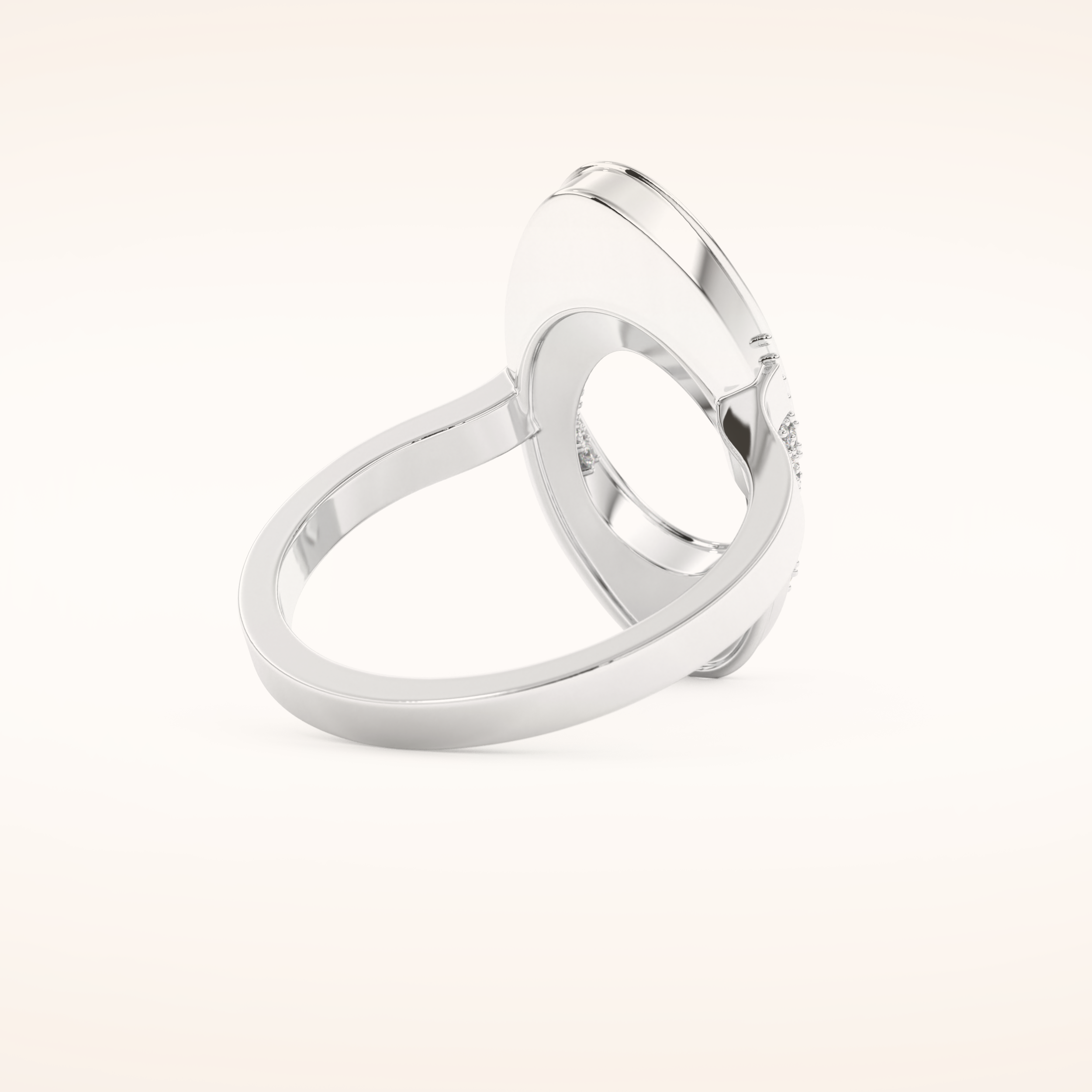 0.383 TCW Round Shaped Moissanite Multi Stone Wedding Band