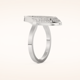 0.383 TCW Round Shaped Moissanite Multi Stone Wedding Band