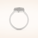 0.383 TCW Round Shaped Moissanite Multi Stone Wedding Band