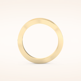 0.574 TCW Round Shaped Moissanite Multi Stone Curved Wedding Band