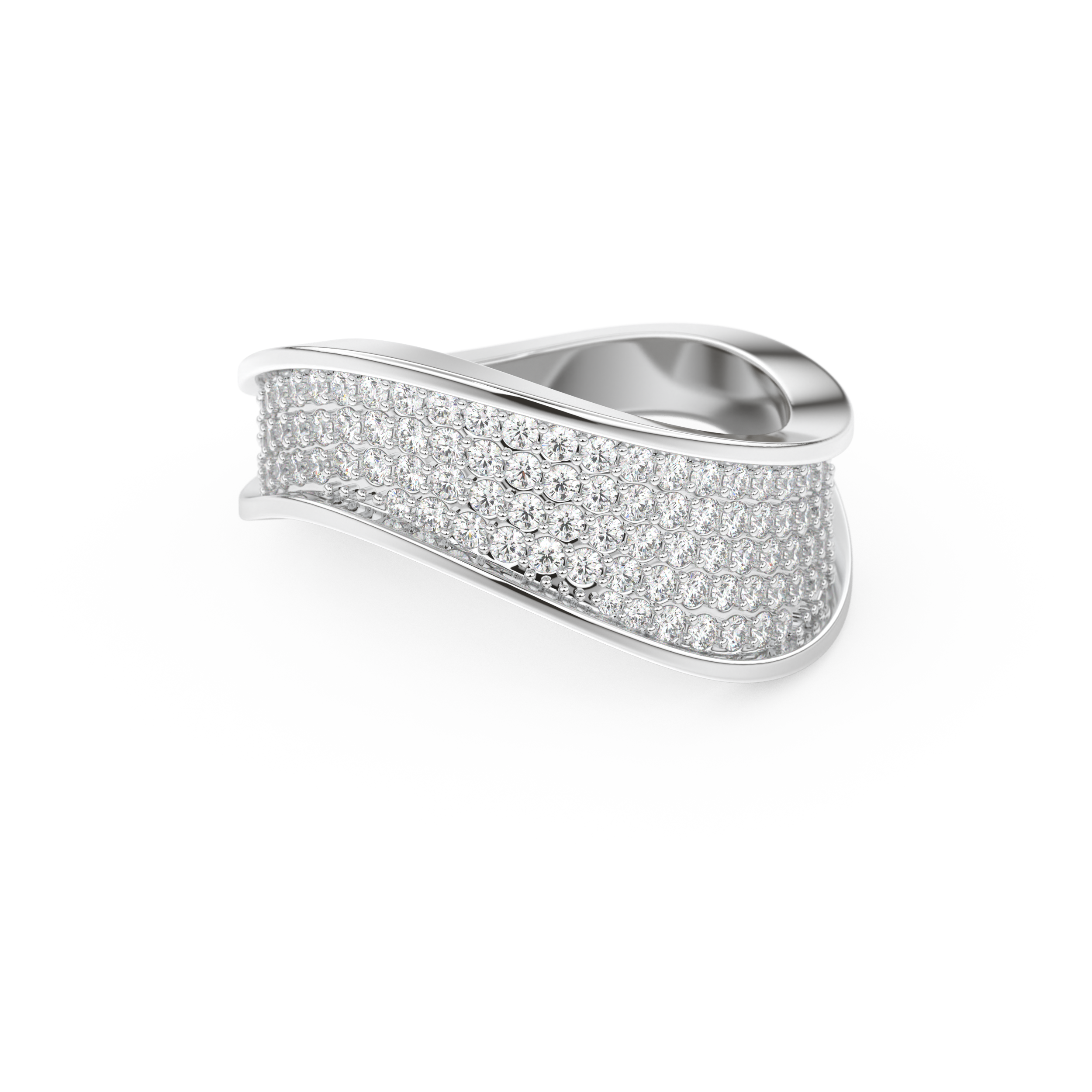 0.75 TCW Round Lab Grown Diamond Wedding Band