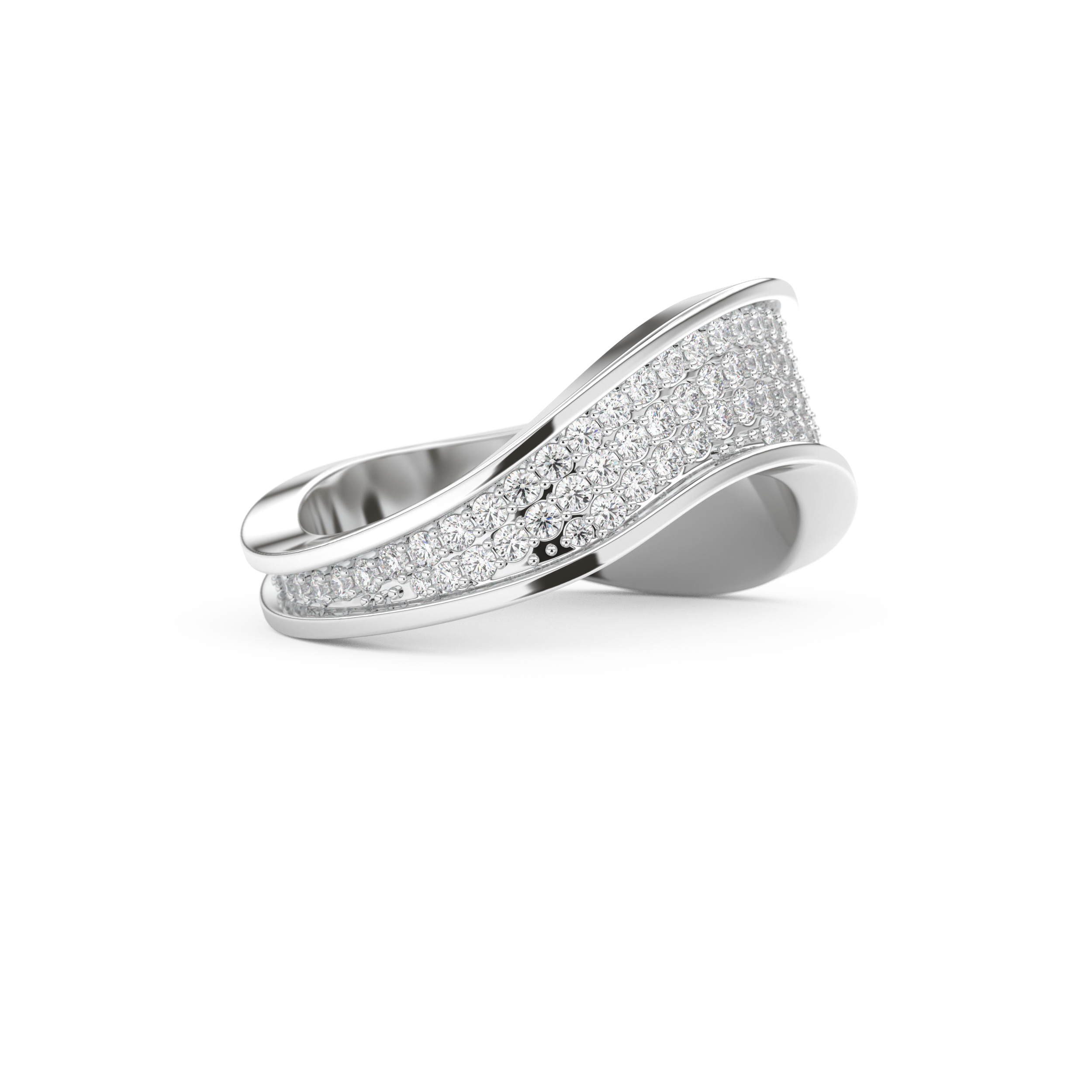 0.75 TCW Round Lab Grown Diamond Wedding Band