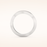 0.574 TCW Round Shaped Moissanite Multi Stone Curved Wedding Band