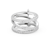 1.73 TCW Emerald, Marquise, Pear & Round Lab Grown Diamond Wedding Band