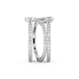 1.73 TCW Emerald, Marquise, Pear & Round Lab Grown Diamond Wedding Band