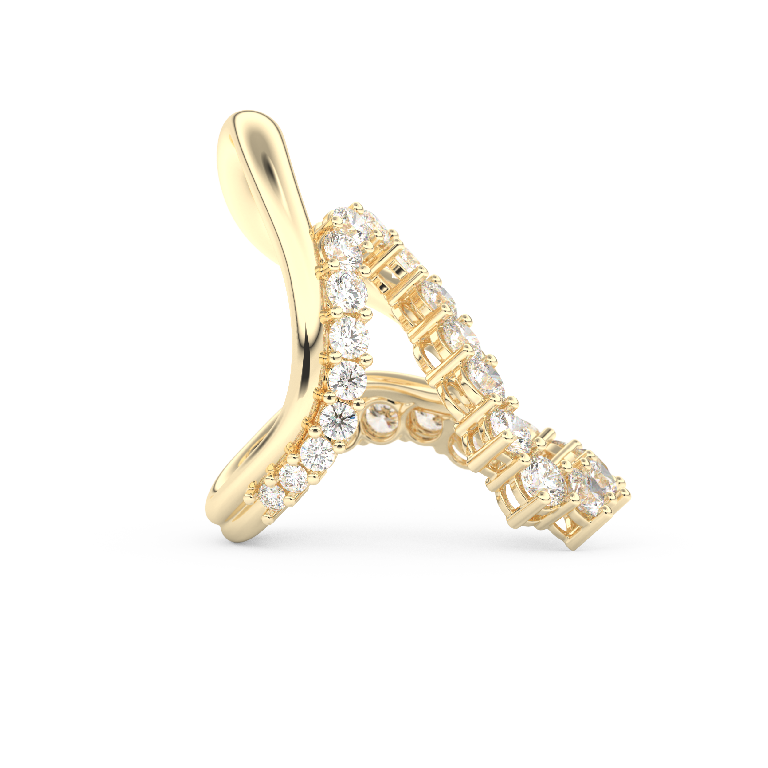 3.08 TCW Round Lab Grown Diamond Wedding Band