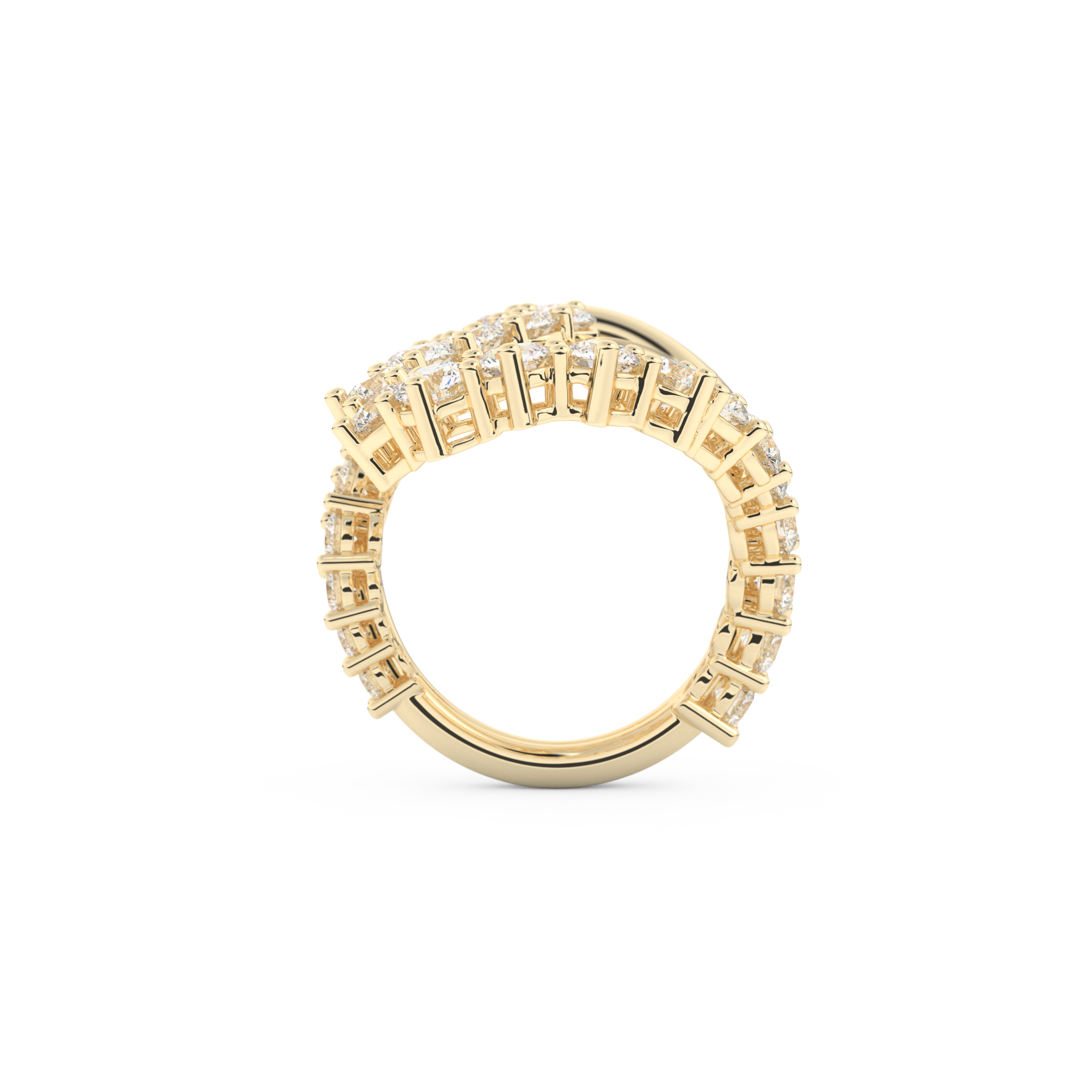 3.08 TCW Round Lab Grown Diamond Wedding Band