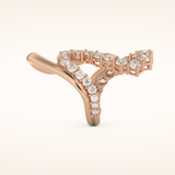 3.08 TCW Round Shaped Moissanite Multi Stone Curved Wedding Band