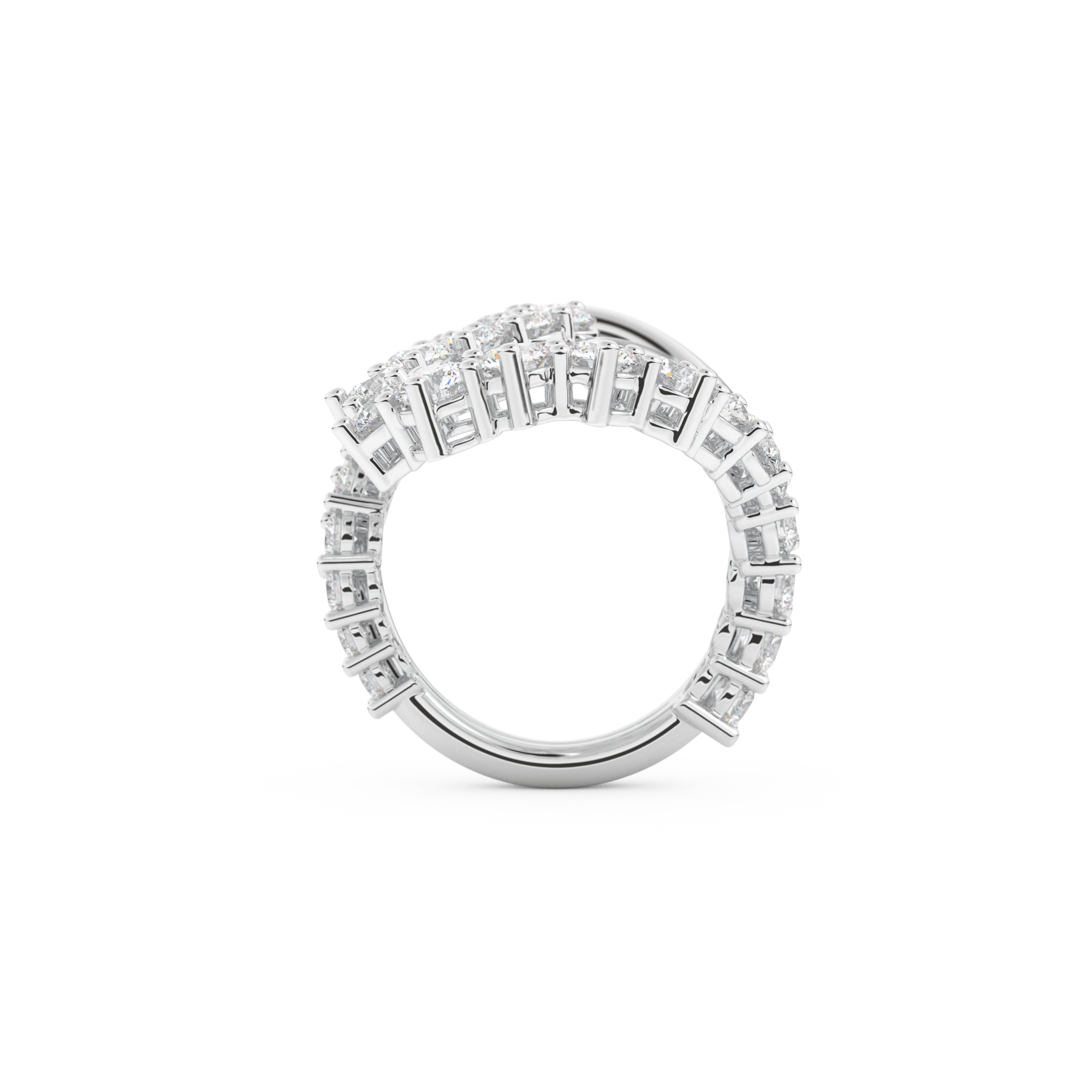 3.08 TCW Round Lab Grown Diamond Wedding Band