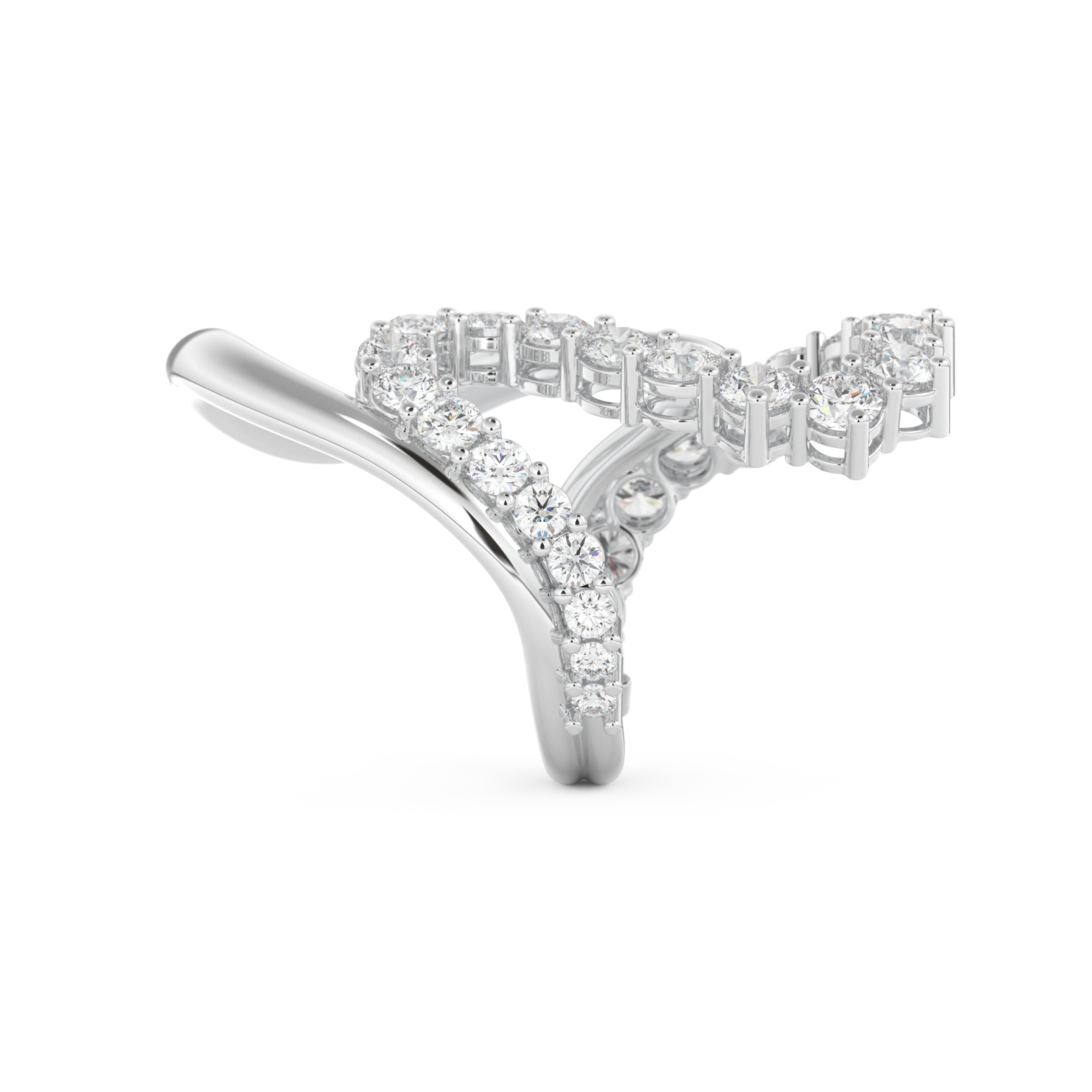 3.08 TCW Round Lab Grown Diamond Wedding Band