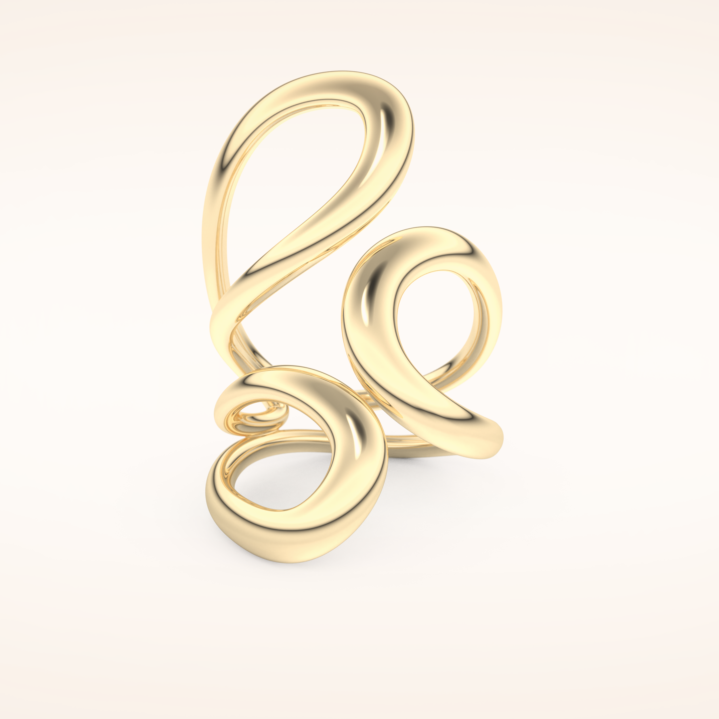 Unique Curved Wedding Band