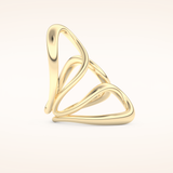 Unique Curved Wedding Band
