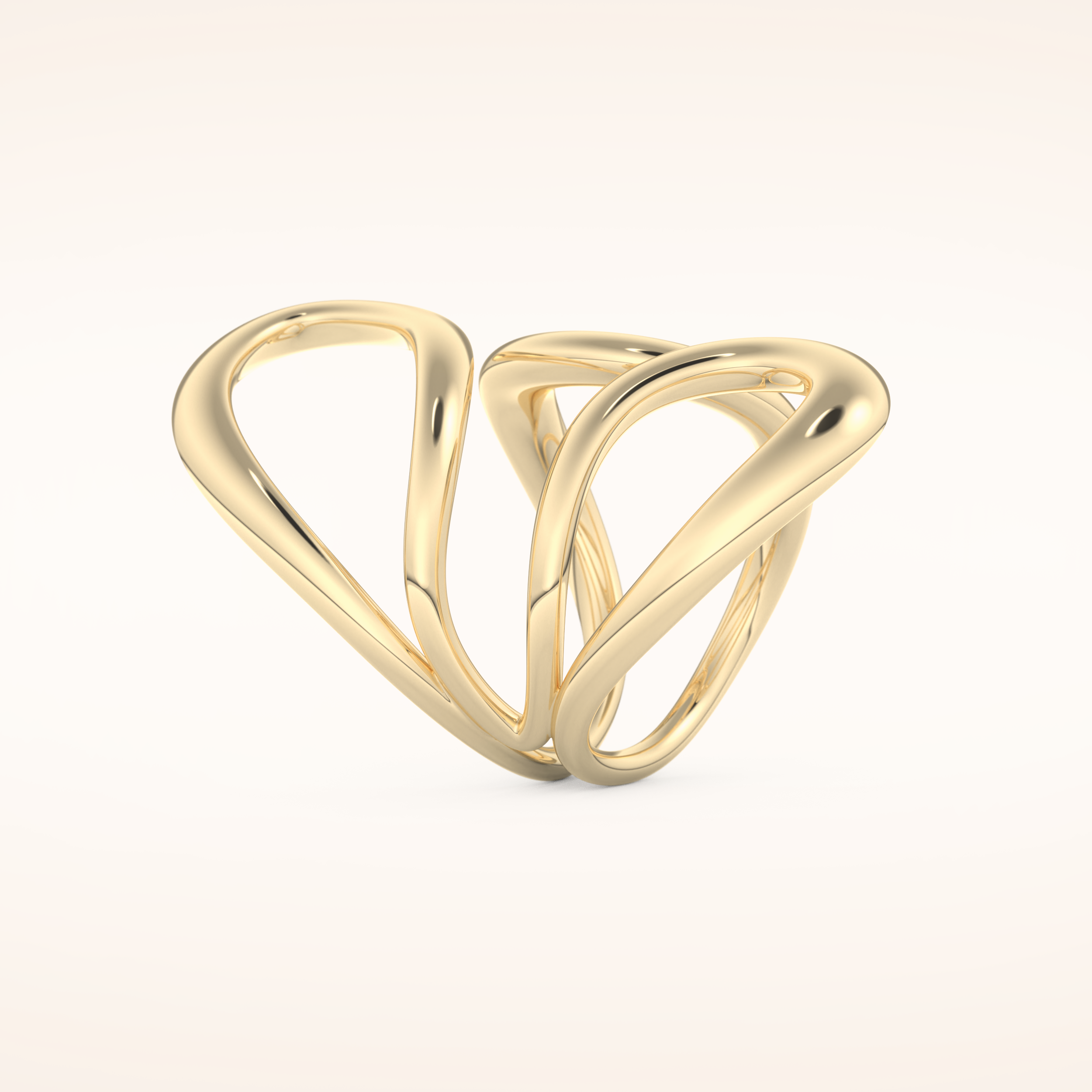Unique Curved Wedding Band