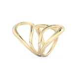 Unique Curved Wedding Band