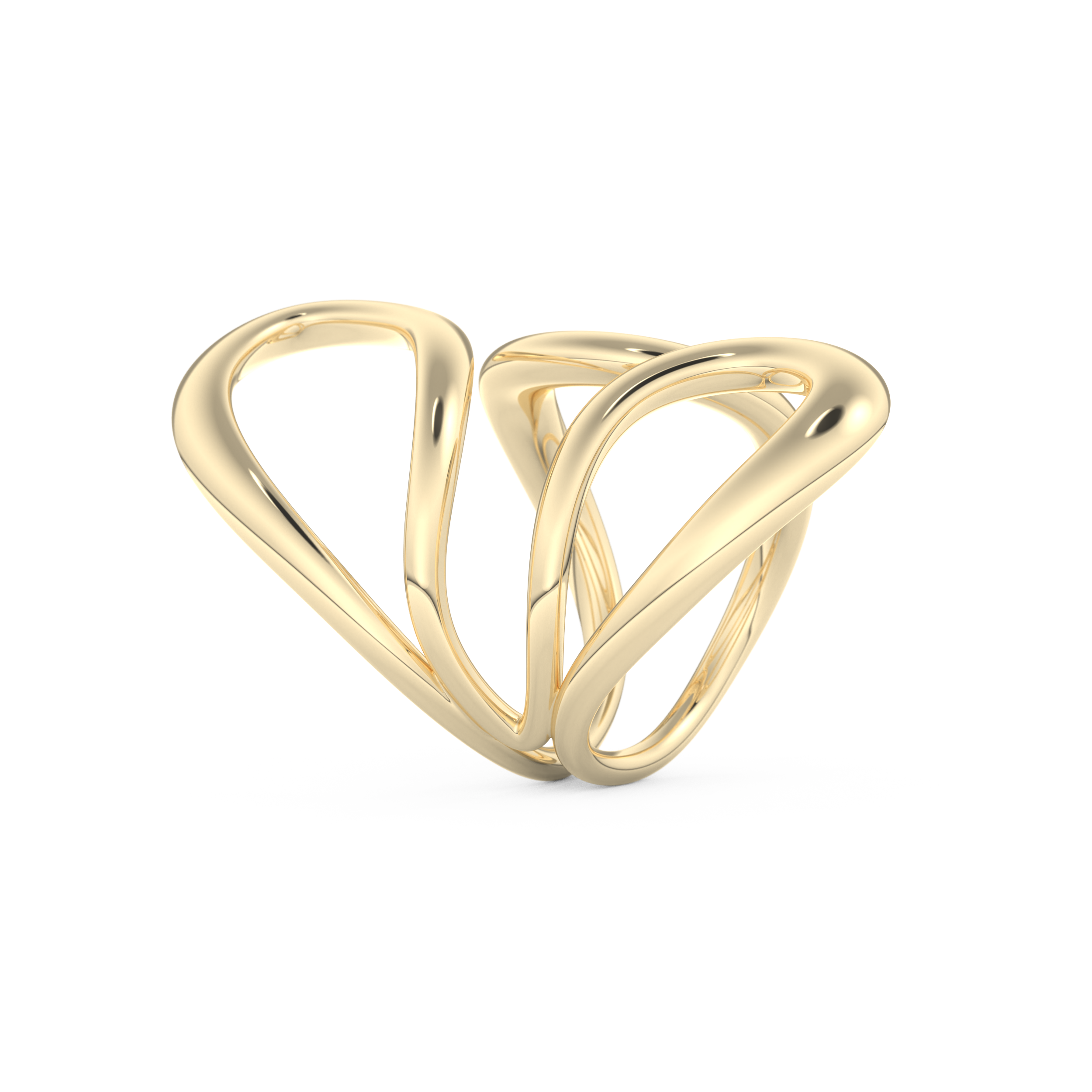 Unique Curved Wedding Band