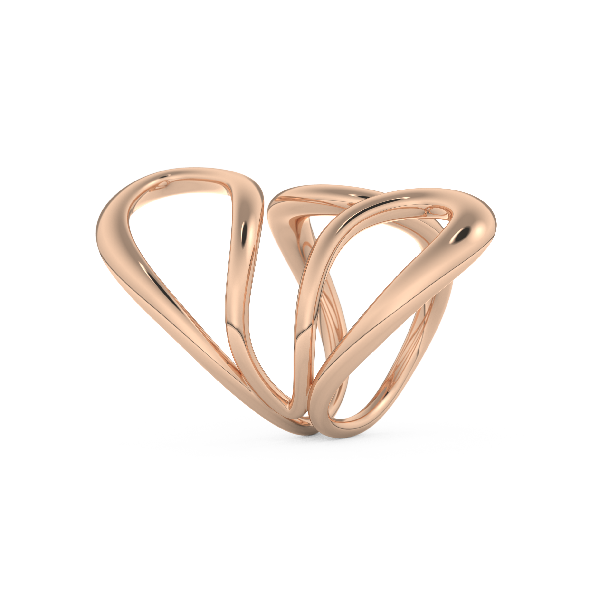 Unique Curved Wedding Band