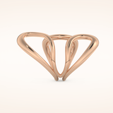 Unique Curved Wedding Band