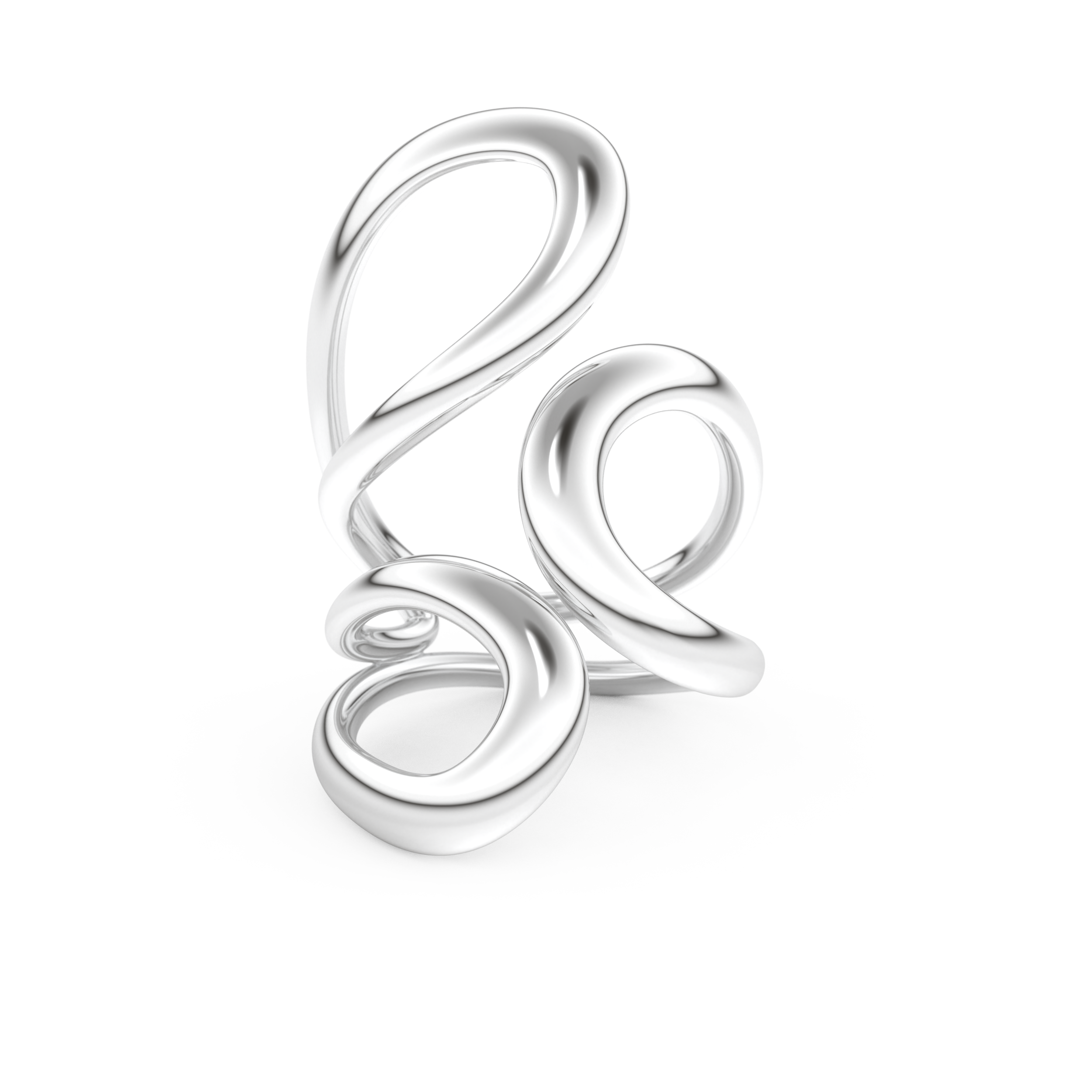 Unique Curved Wedding Band