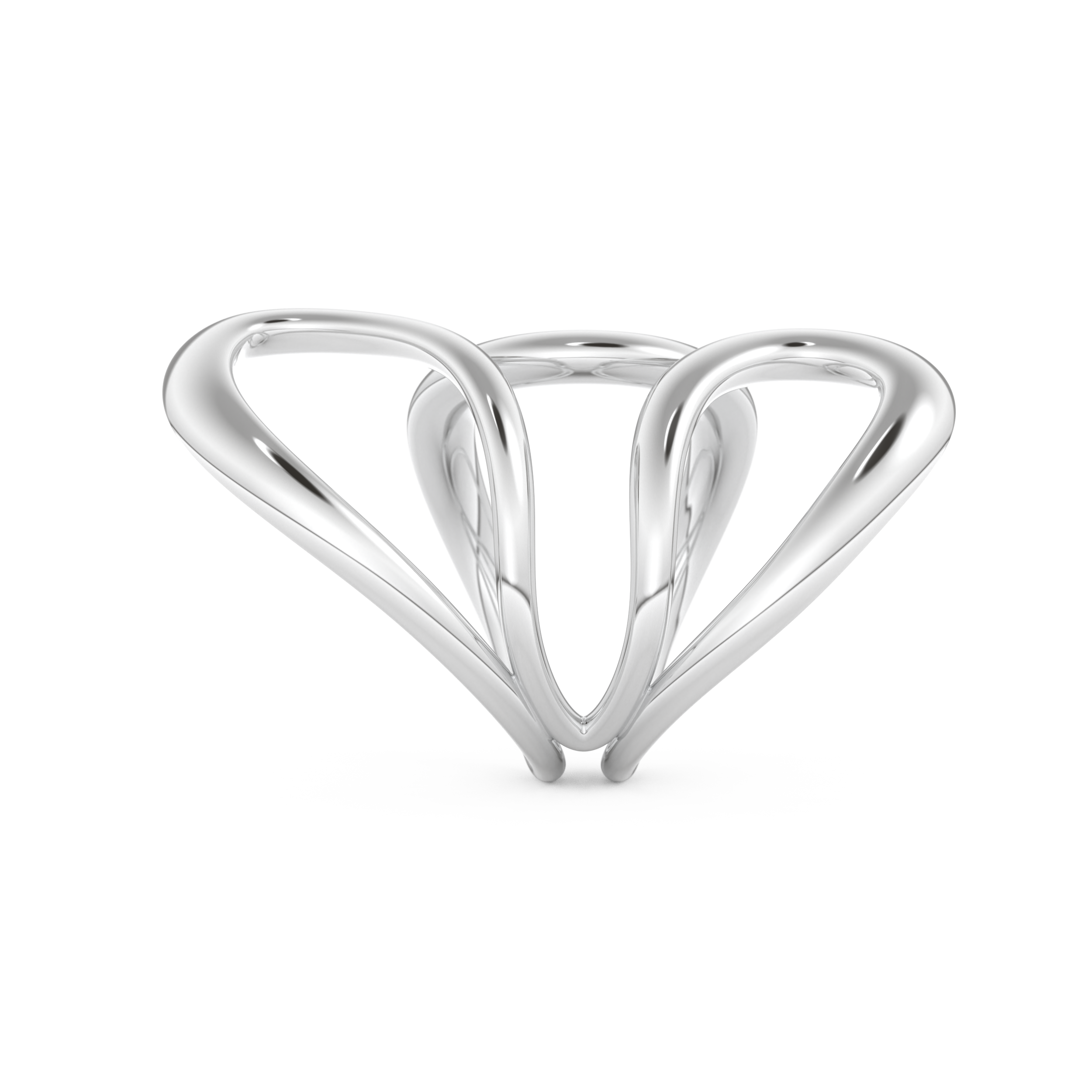 Unique Curved Wedding Band