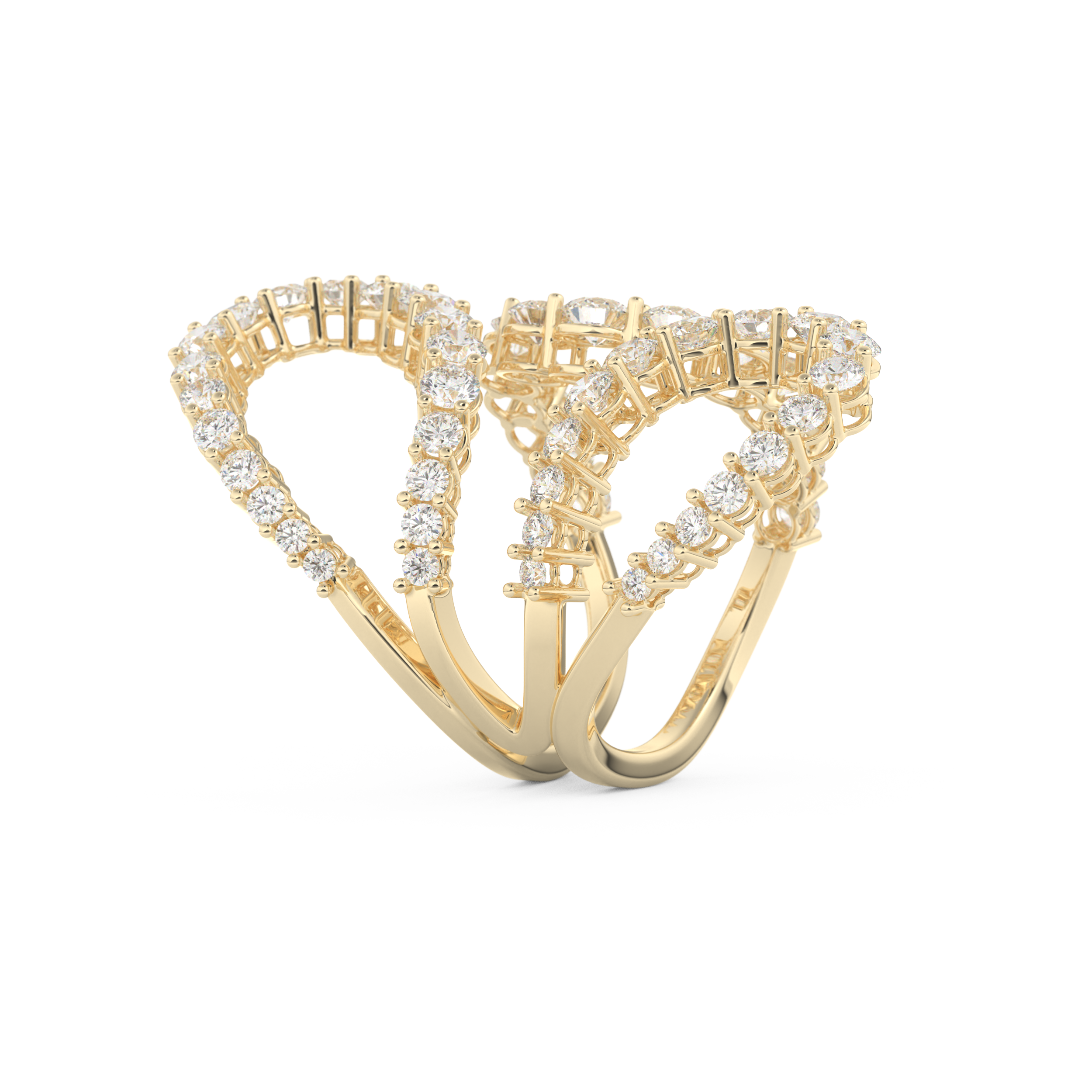3.501 TCW Round Lab Grown Diamond Wedding Band
