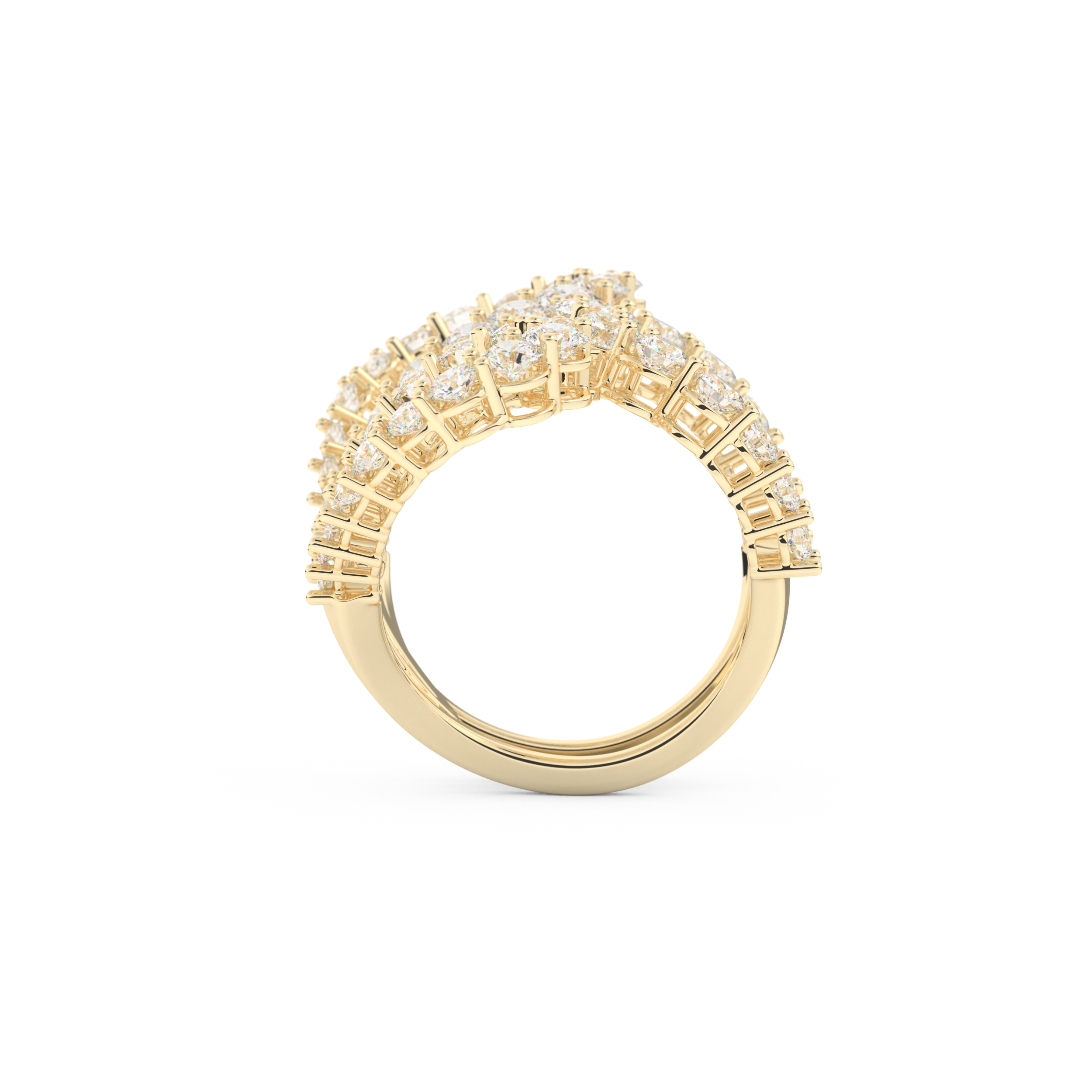 3.501 TCW Round Lab Grown Diamond Wedding Band