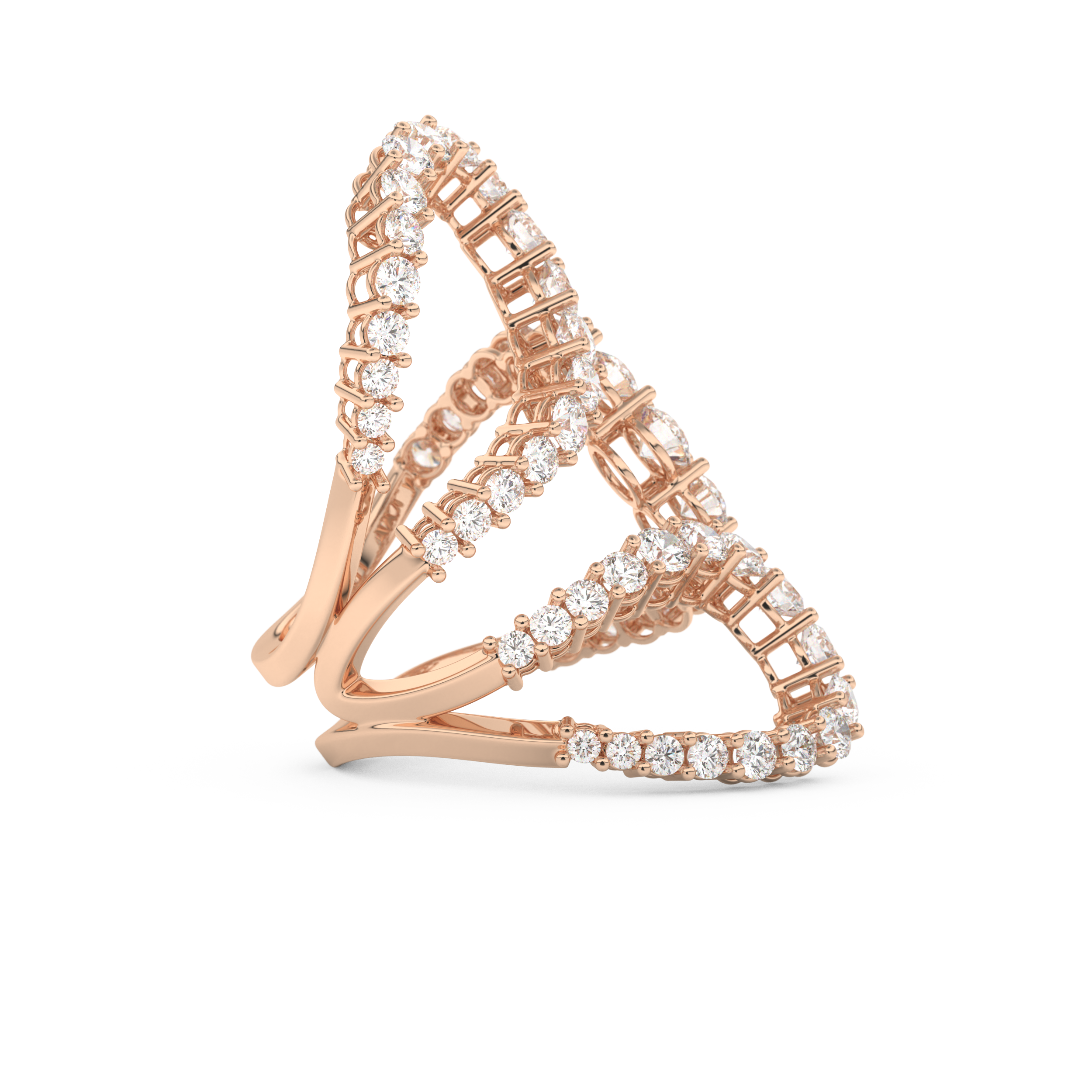 3.501 TCW Round Lab Grown Diamond Wedding Band