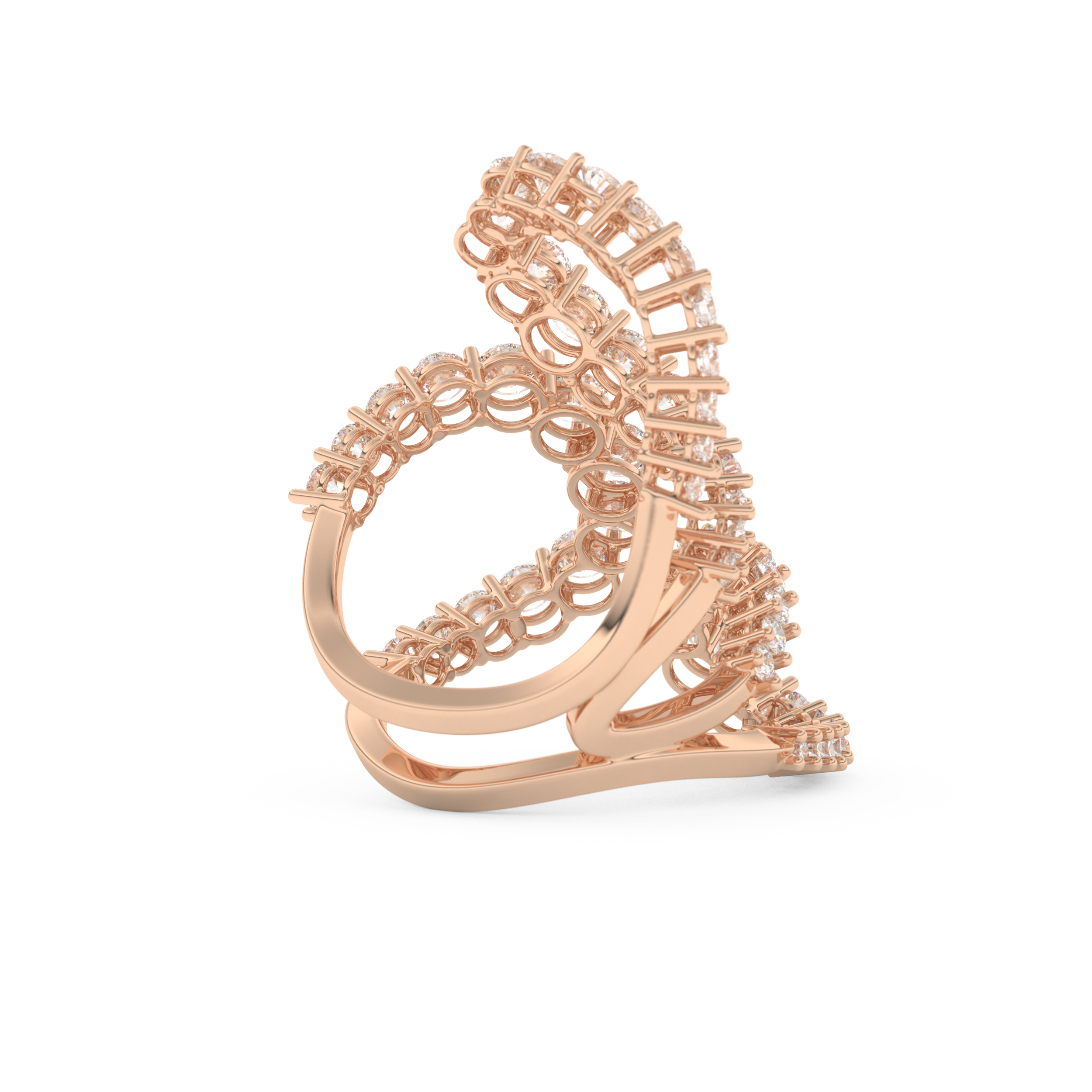 3.501 TCW Round Lab Grown Diamond Wedding Band