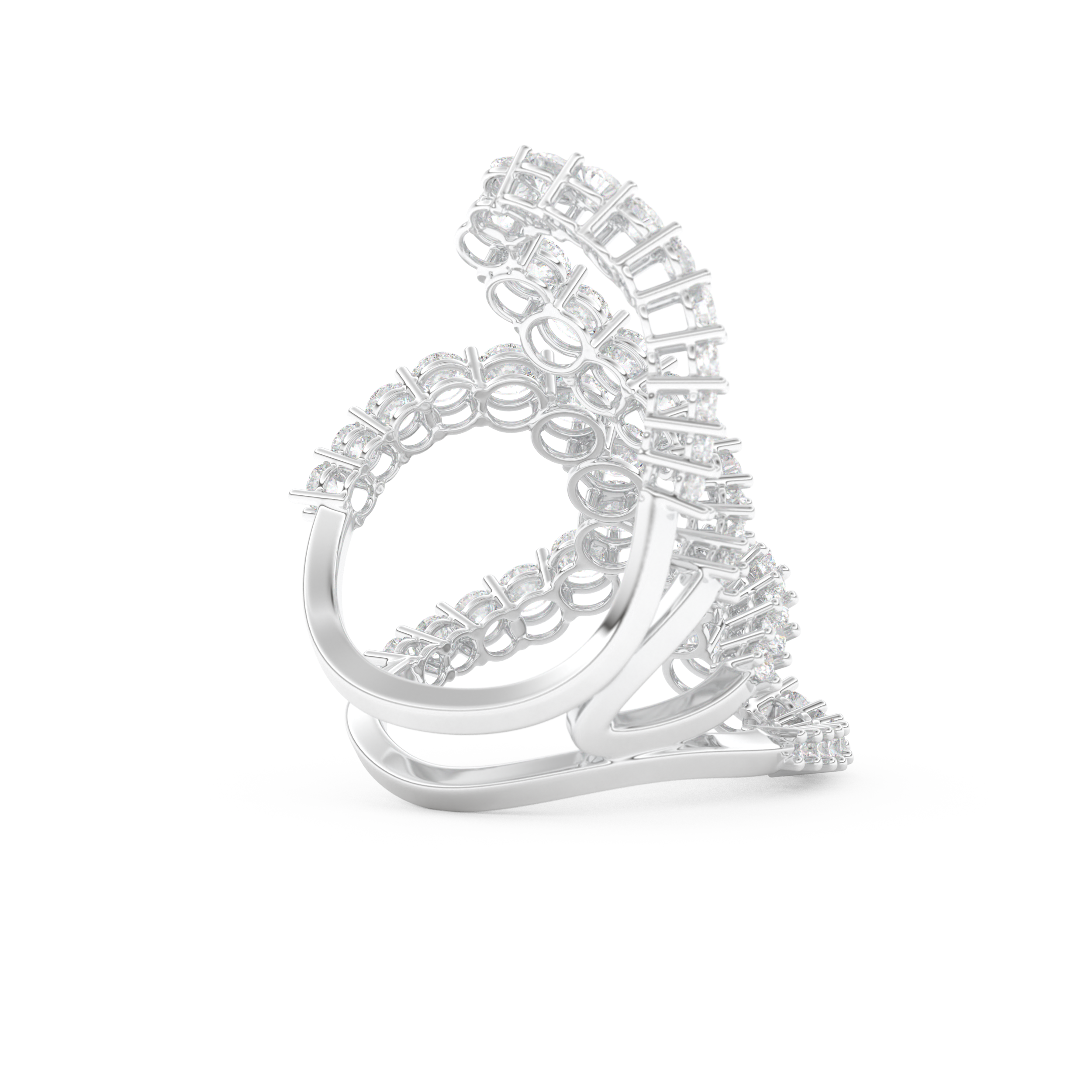 3.501 TCW Round Lab Grown Diamond Wedding Band