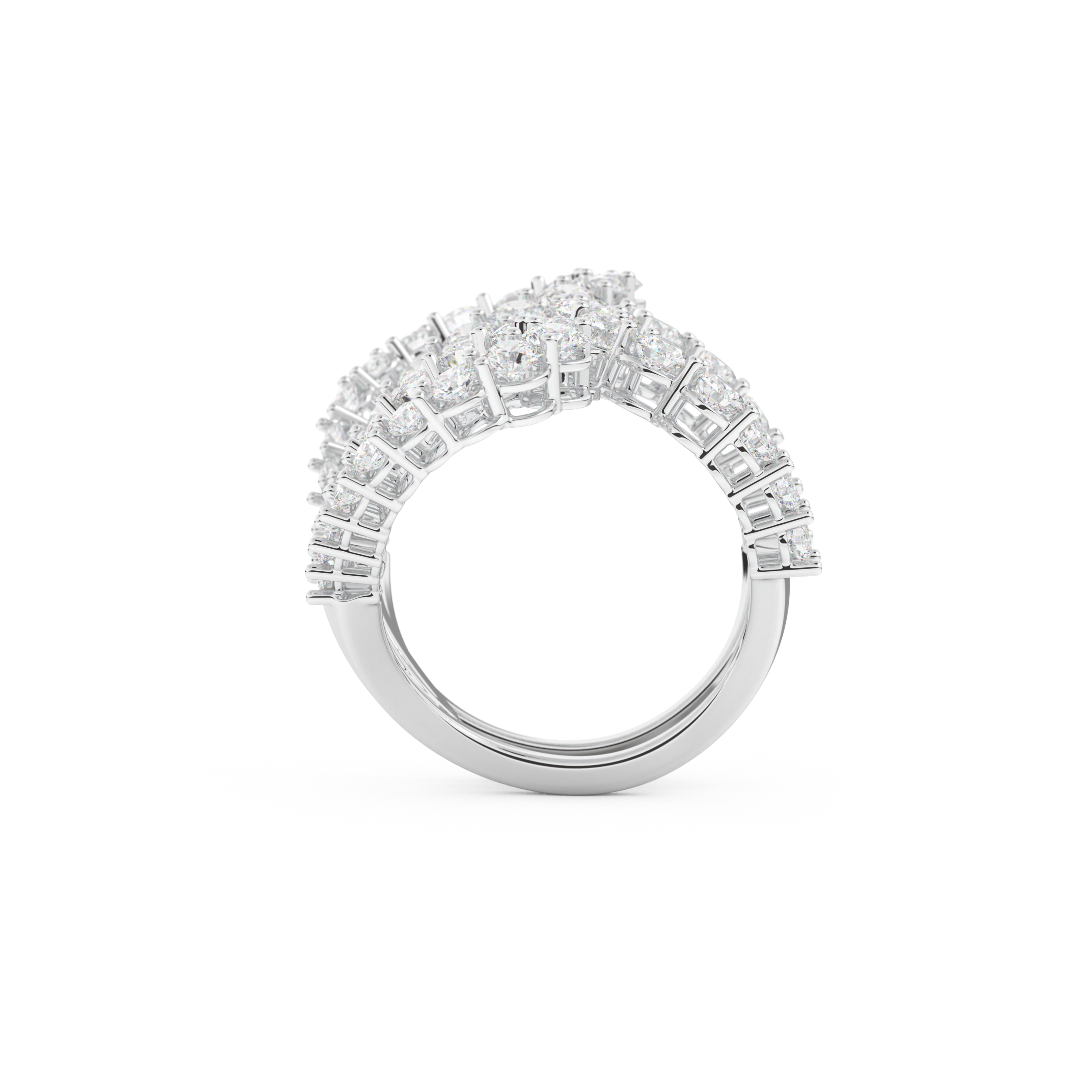 3.501 TCW Round Lab Grown Diamond Wedding Band