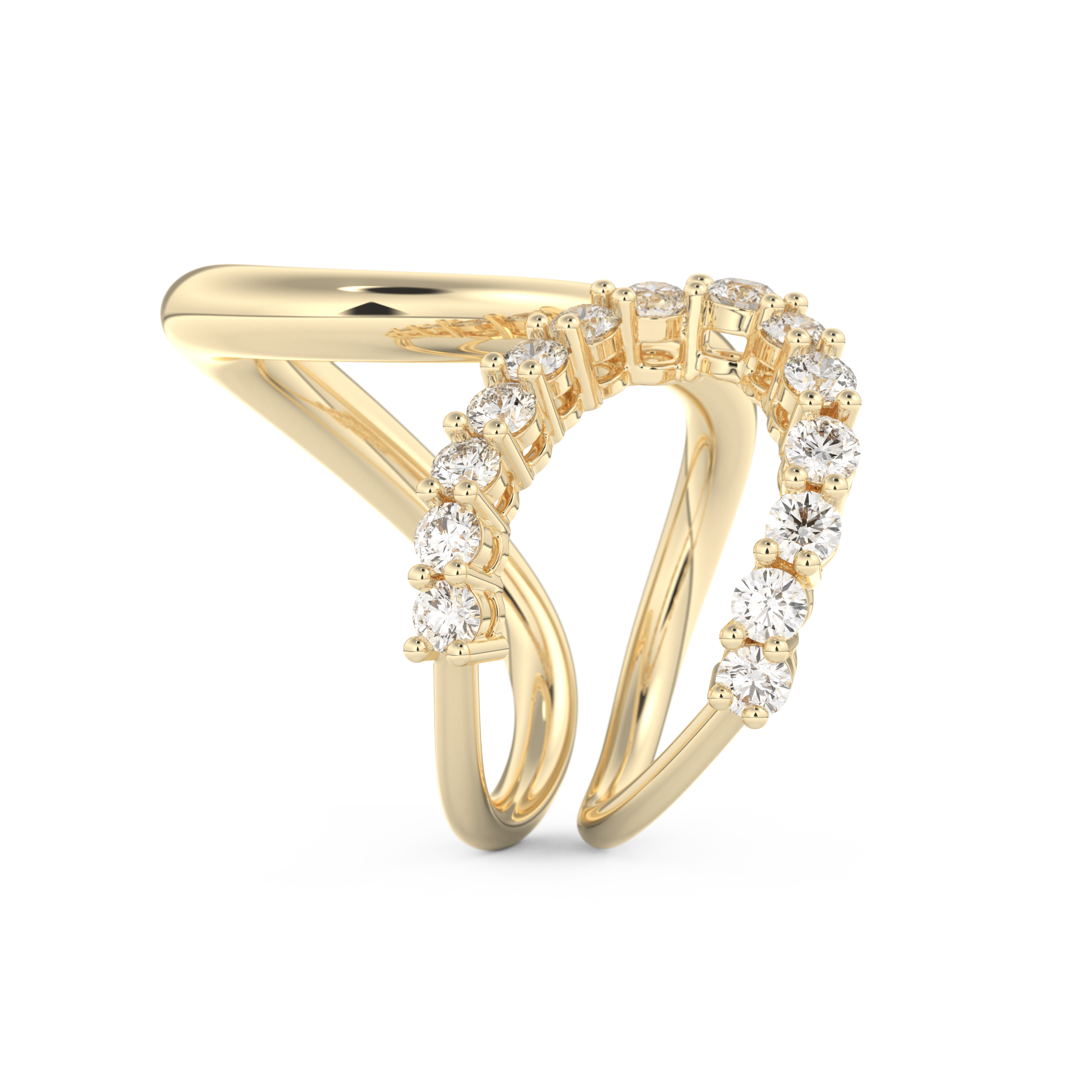 1.13 TCW Round Lab Grown Diamond Wedding Band