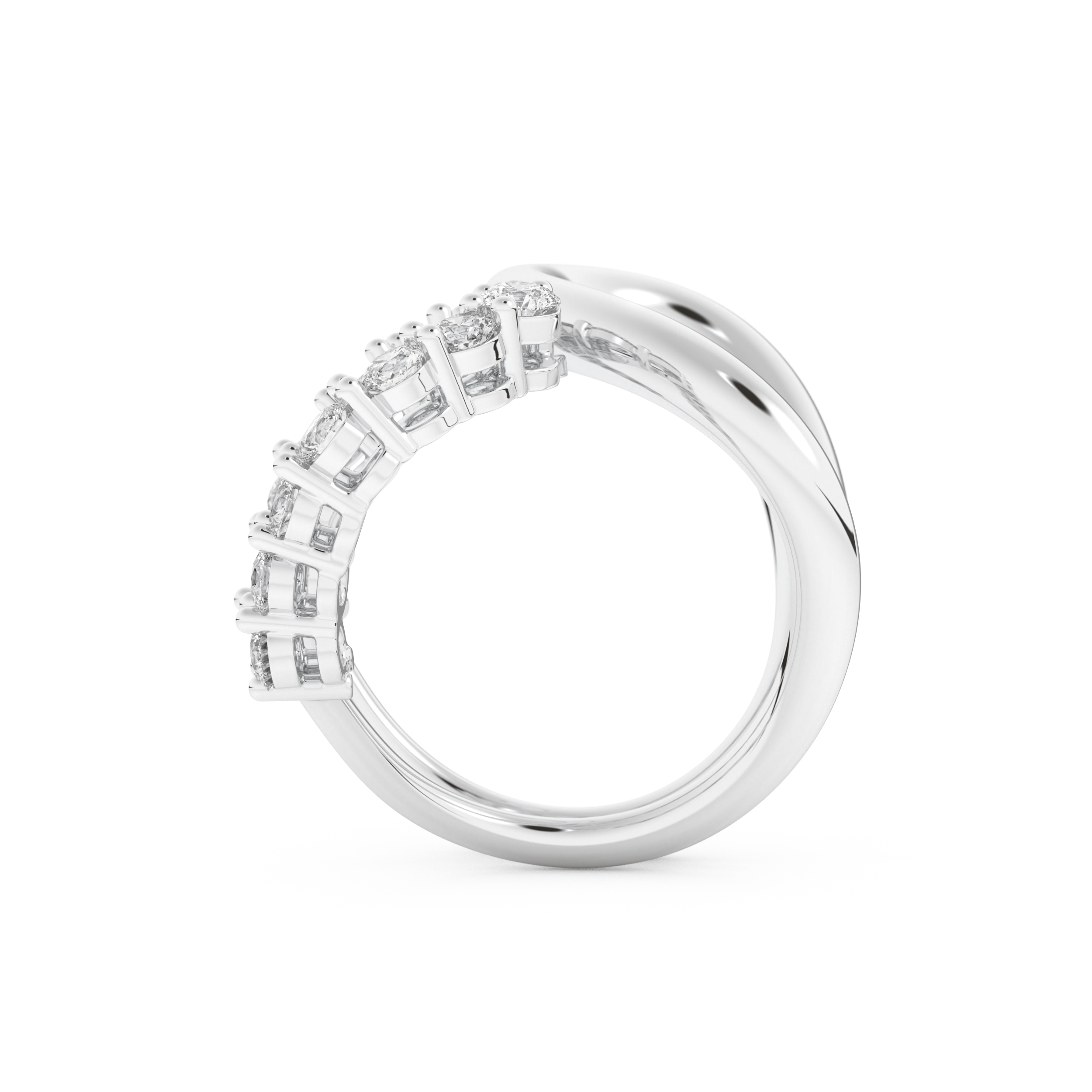 1.13 TCW Round Lab Grown Diamond Wedding Band