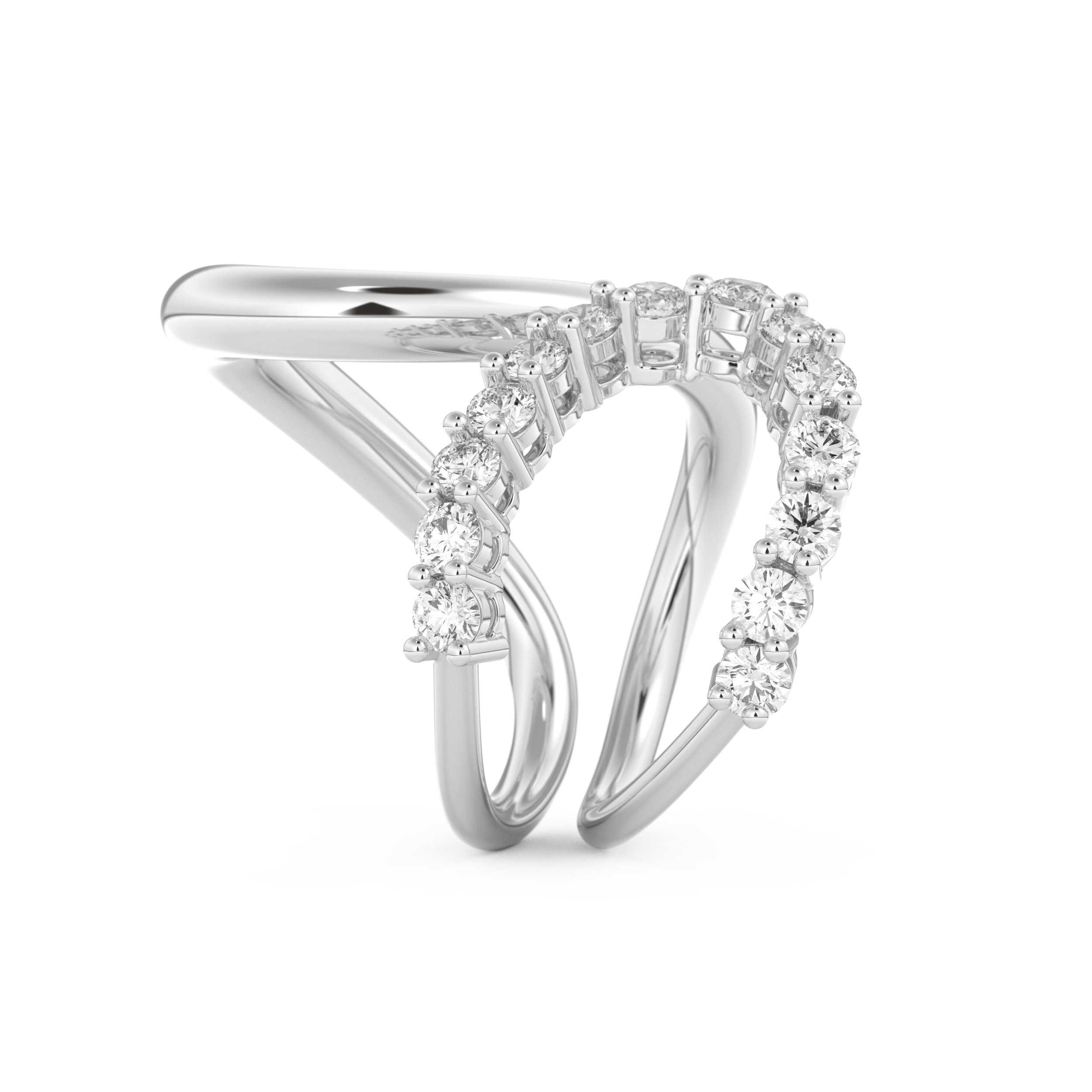 1.13 TCW Round Lab Grown Diamond Wedding Band