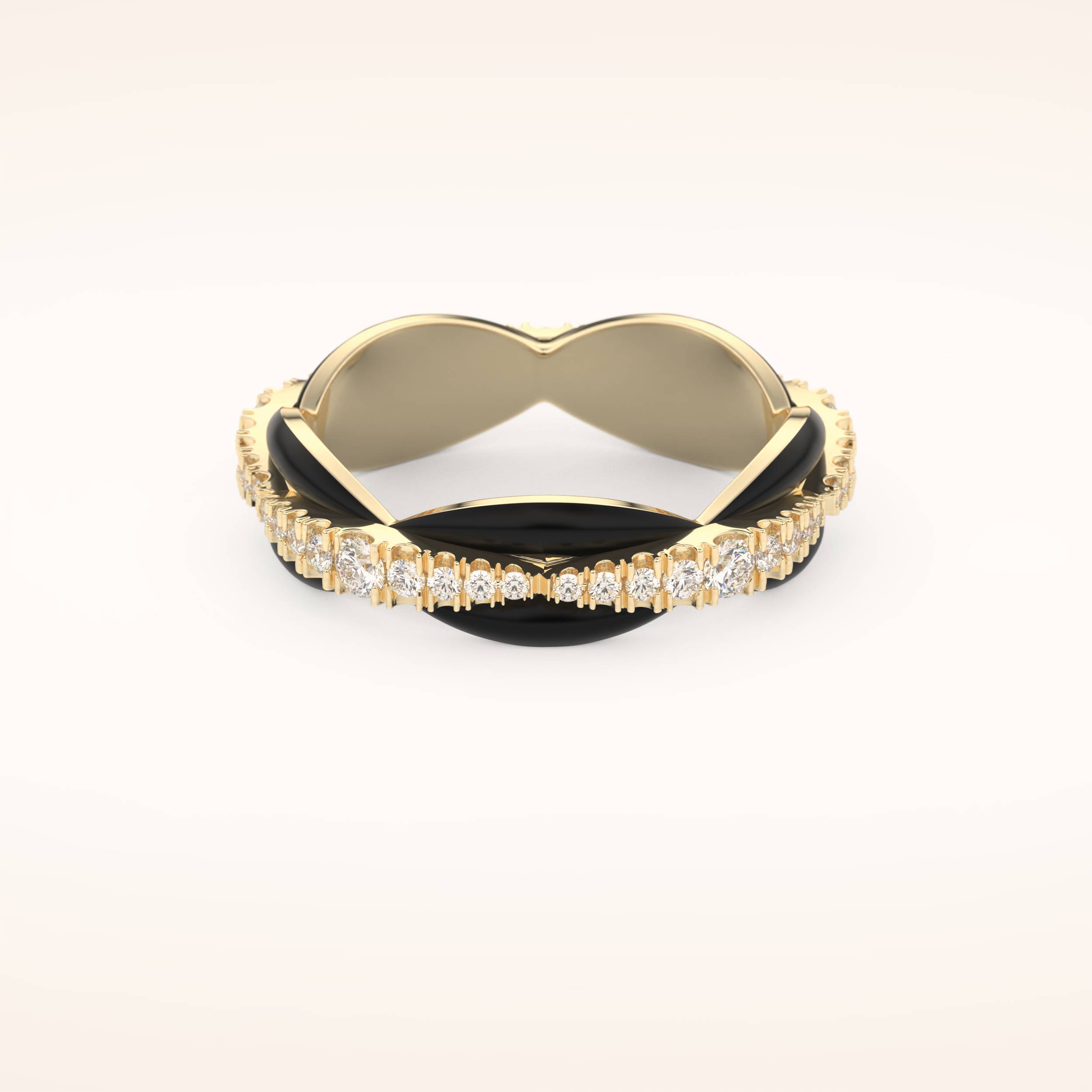 0.369 TCW Round Shaped Moissanite Full Eternity Wedding Band
