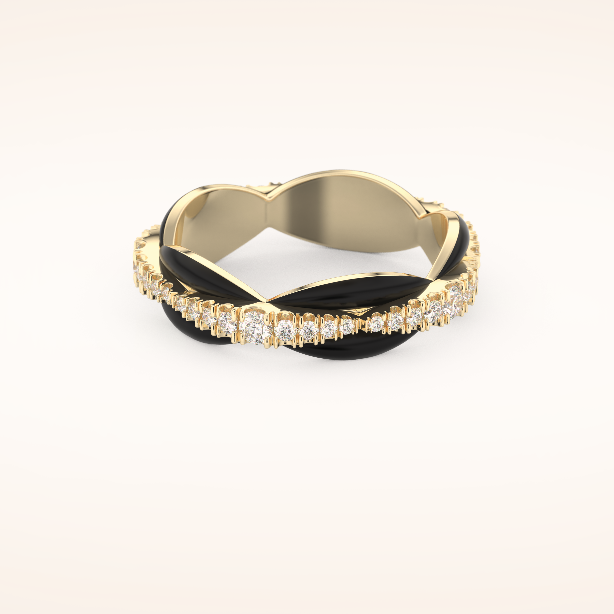 0.369 TCW Round Shaped Moissanite Full Eternity Wedding Band